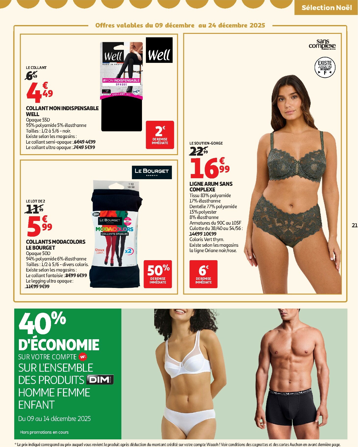 auchan - Catalogue Auchan - Des petits prix, on en a plein dans nos filets valable du 09/12 au 14/12 - page: 21