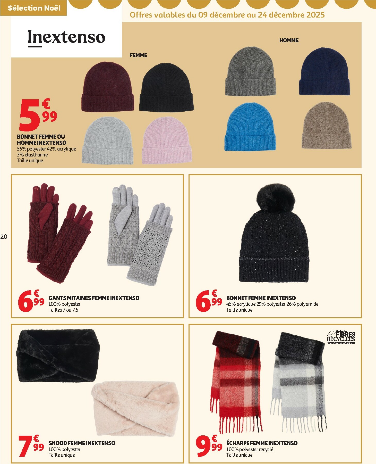 auchan - Catalogue Auchan - Des petits prix, on en a plein dans nos filets valable du 09/12 au 14/12 - page: 20