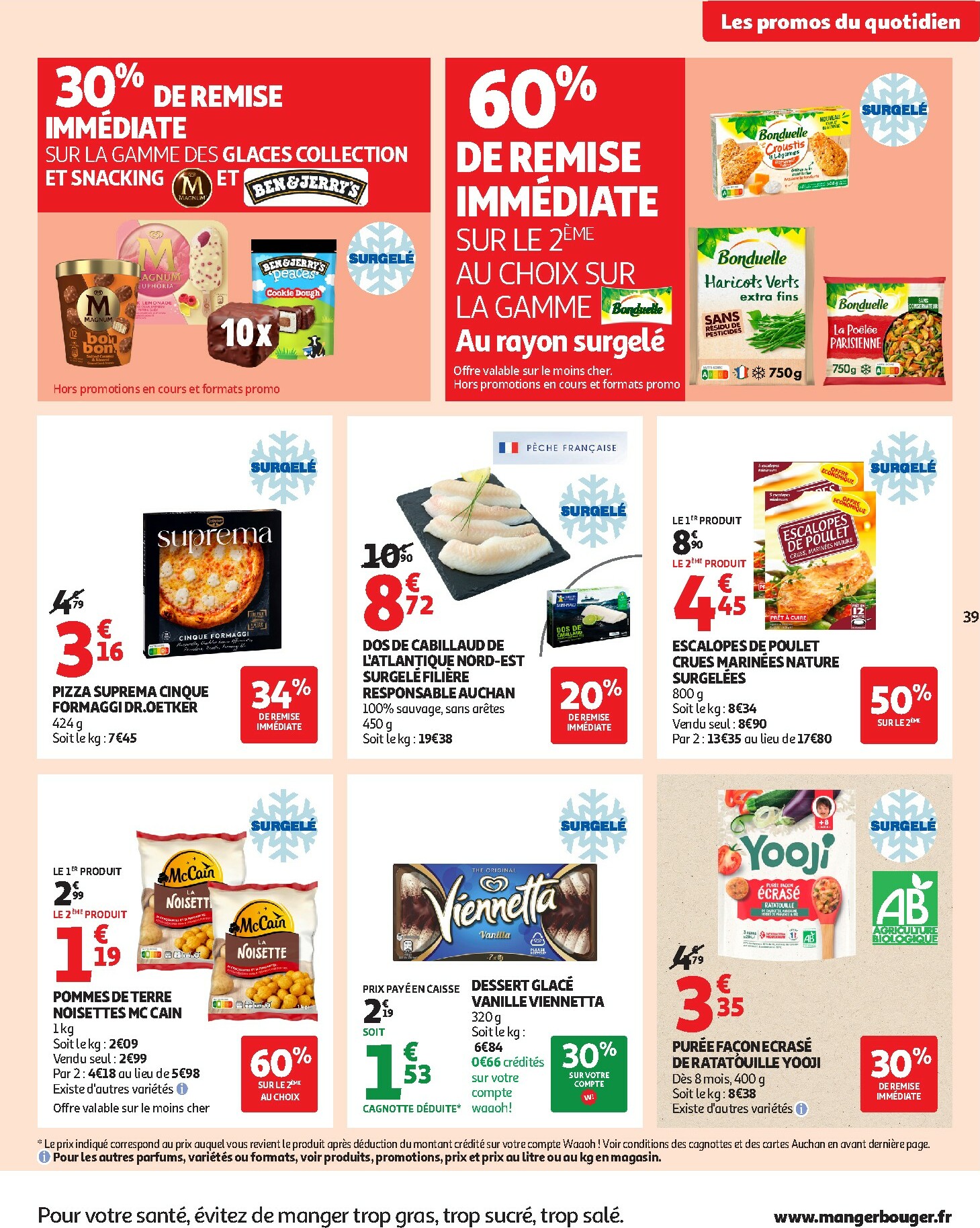 auchan - Catalogue Auchan - Des petits prix, on en a plein dans nos filets valable du 09/12 au 14/12 - page: 39