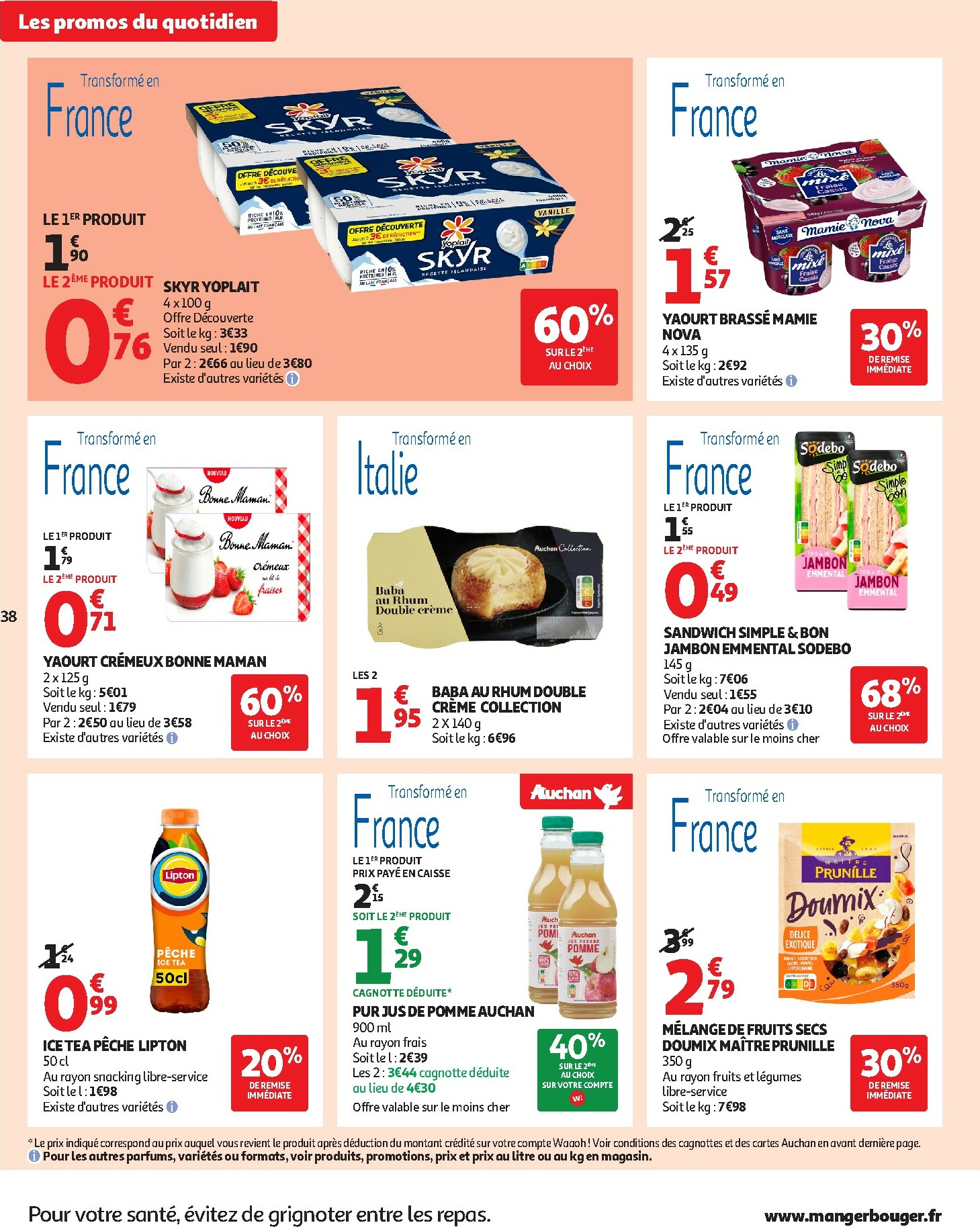 auchan - Catalogue Auchan - Des petits prix, on en a plein dans nos filets valable du 09/12 au 14/12 - page: 38