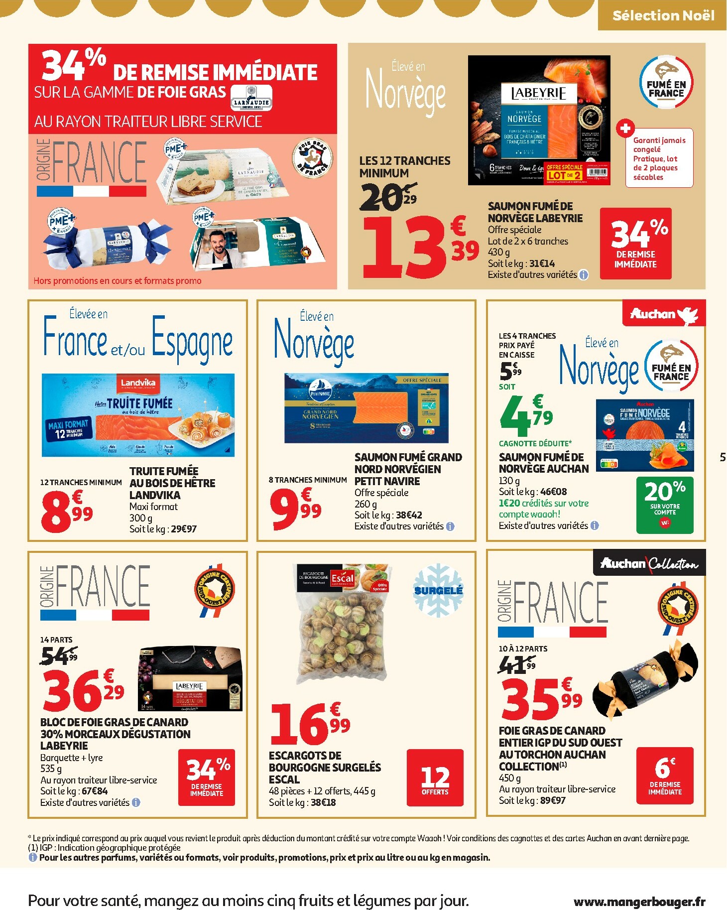 auchan - Catalogue Auchan - Des petits prix, on en a plein dans nos filets valable du 09/12 au 14/12 - page: 5