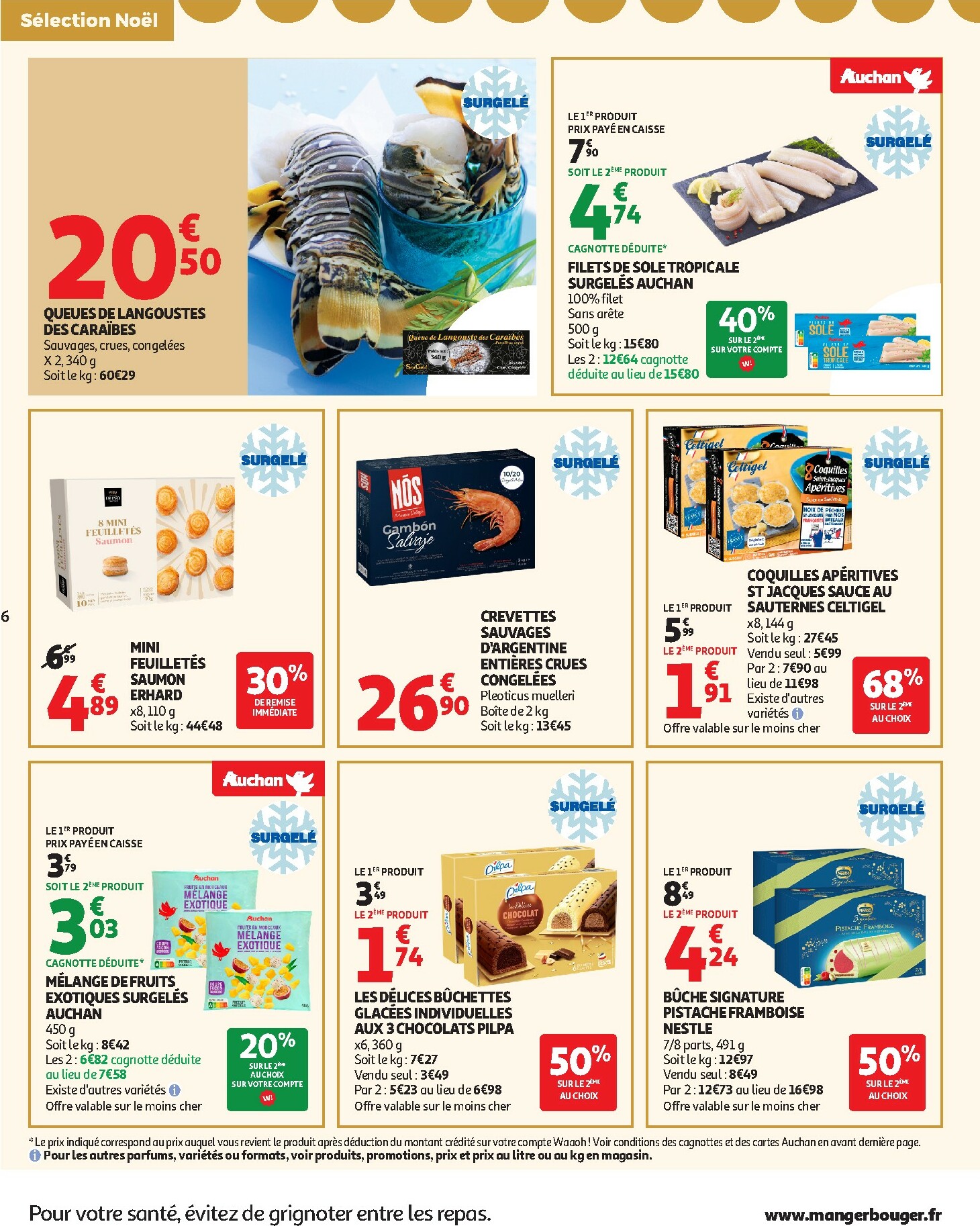 auchan - Catalogue Auchan - Des petits prix, on en a plein dans nos filets valable du 09/12 au 14/12 - page: 6