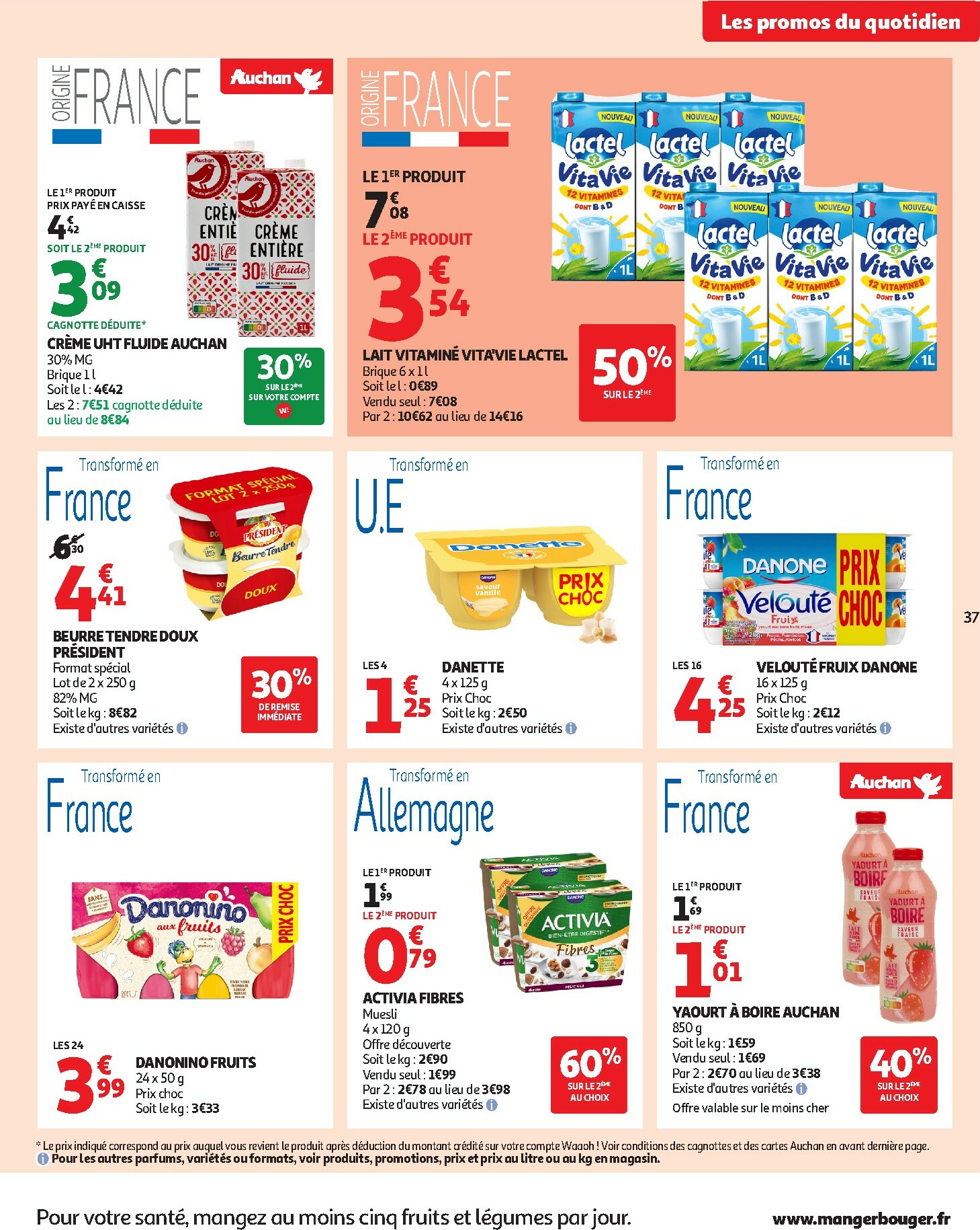 auchan - Catalogue Auchan - Des petits prix, on en a plein dans nos filets valable du 09/12 au 14/12 - page: 37