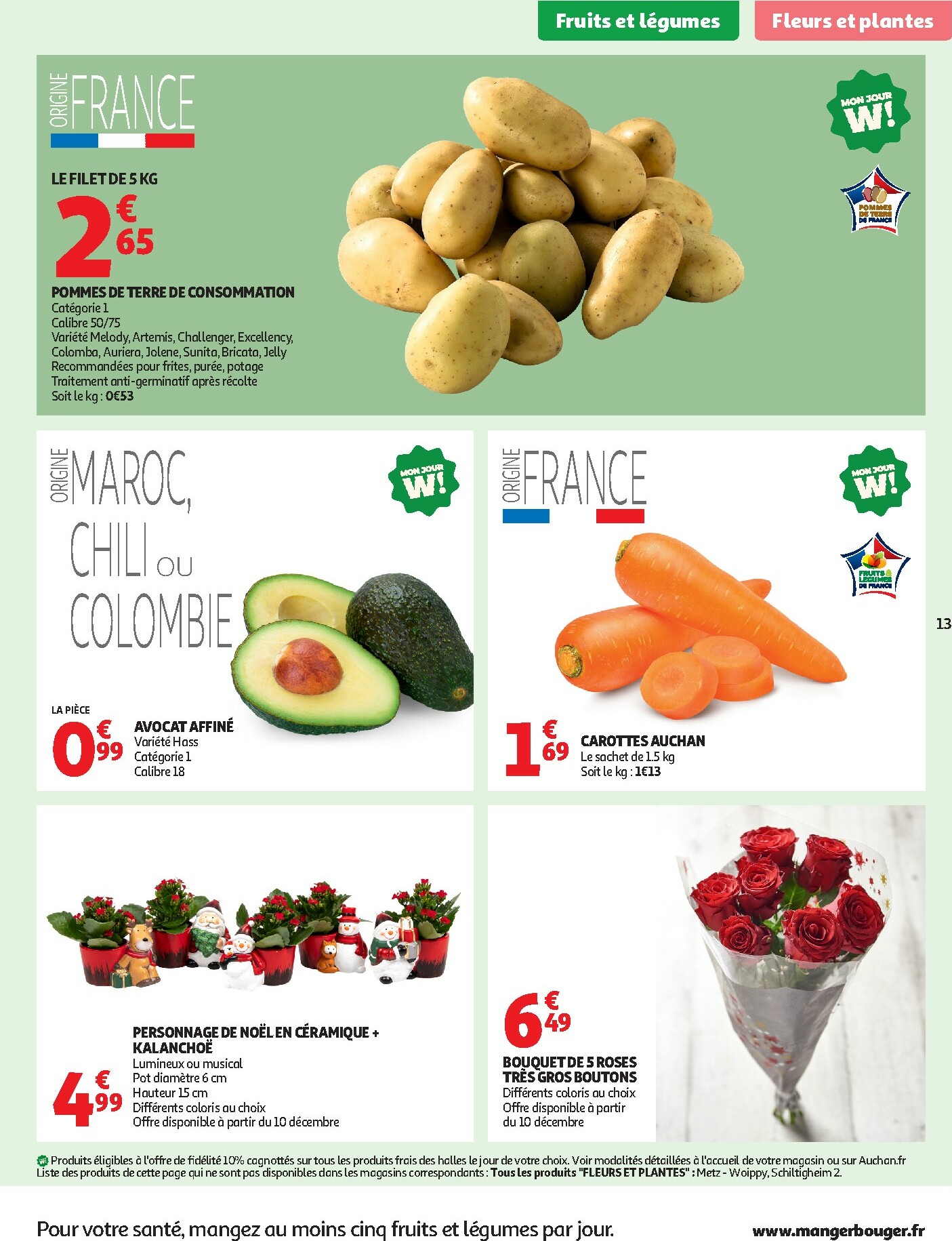 auchan - Catalogue Auchan Supermarché - Des petits prix, on en a plein dans nos filets dans votre super valable du 09/12 au 13/12 - page: 13