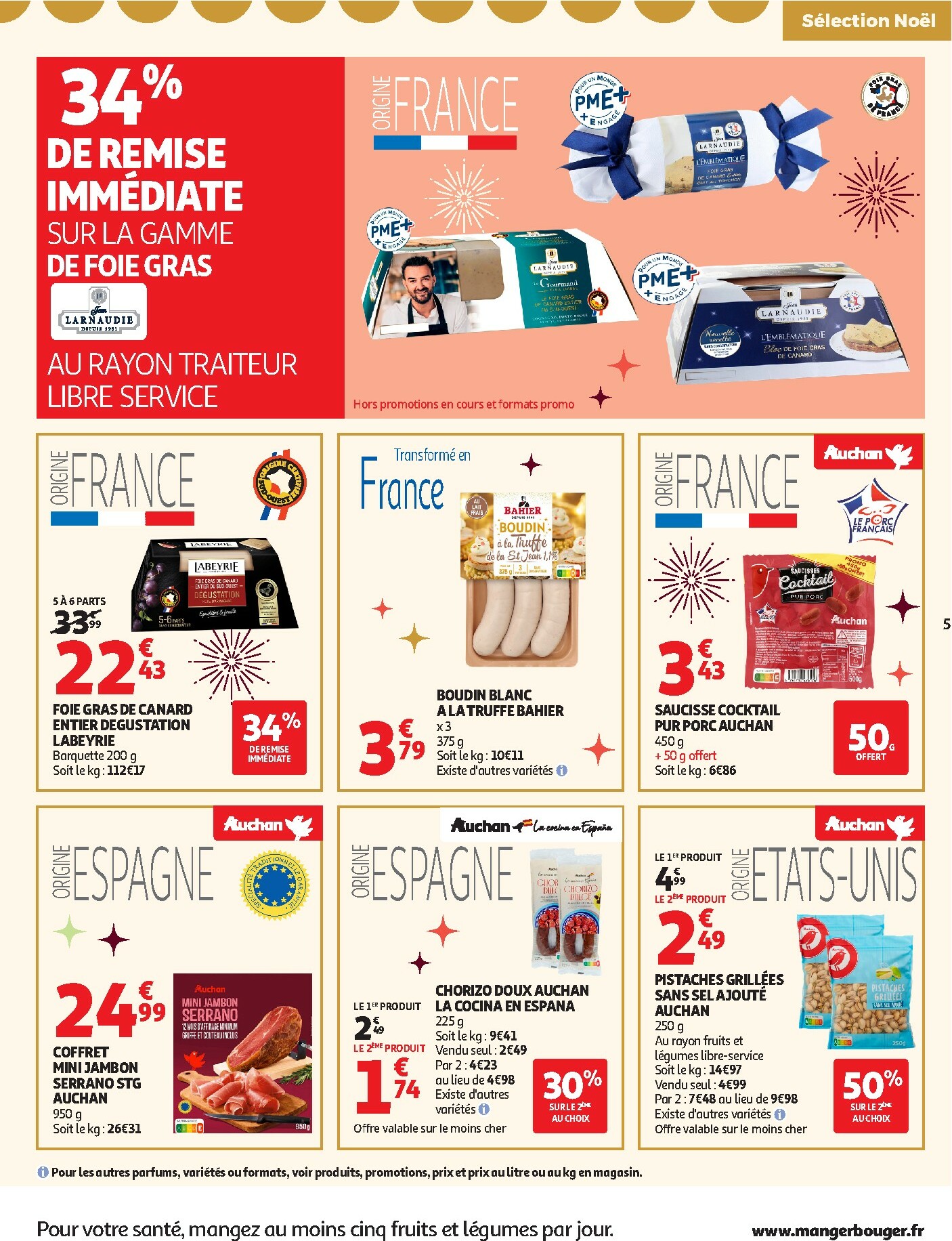 auchan - Catalogue Auchan Supermarché - Des petits prix, on en a plein dans nos filets dans votre super valable du 09/12 au 13/12 - page: 5