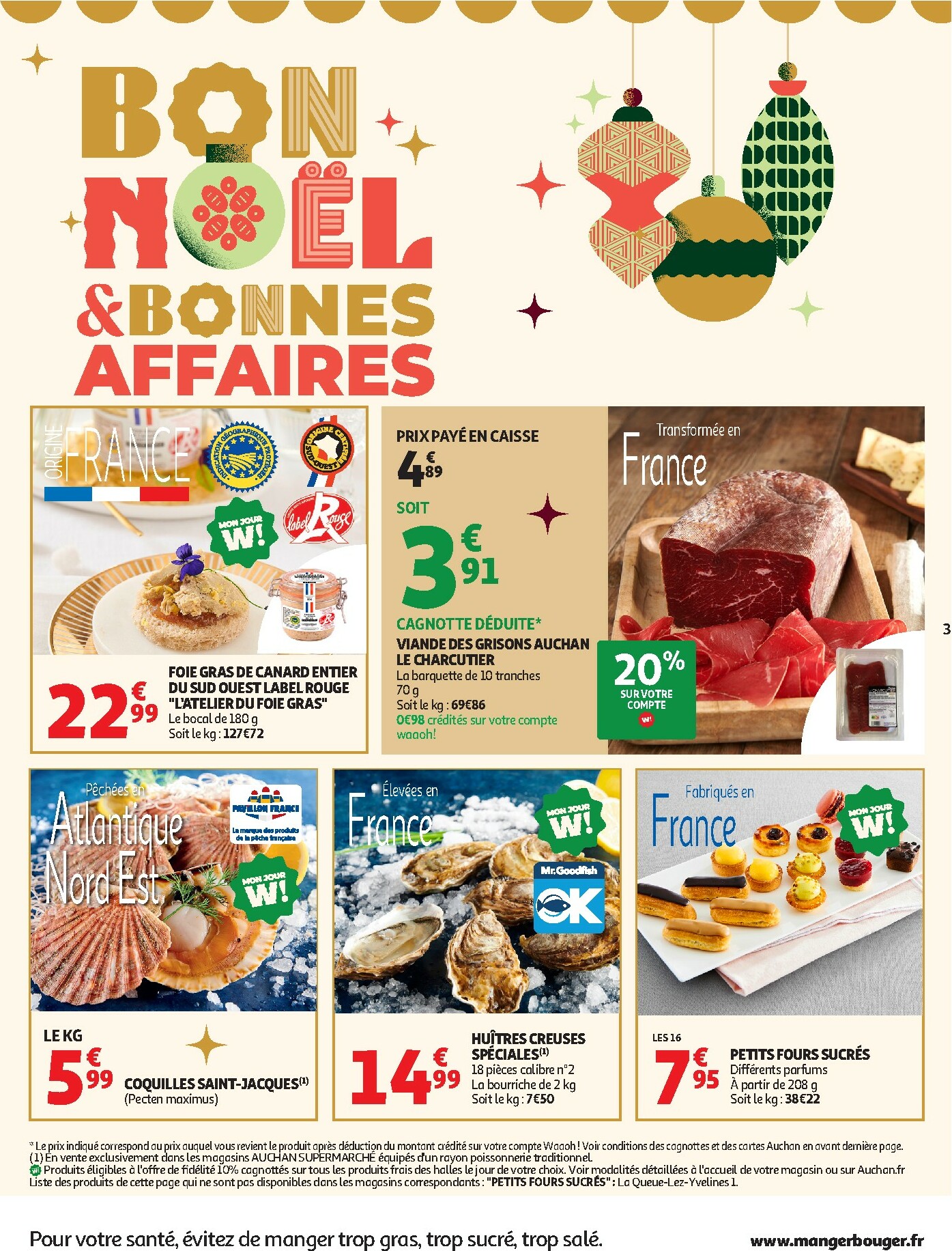 auchan - Catalogue Auchan Supermarché - Des petits prix, on en a plein dans nos filets dans votre super valable du 09/12 au 13/12 - page: 3