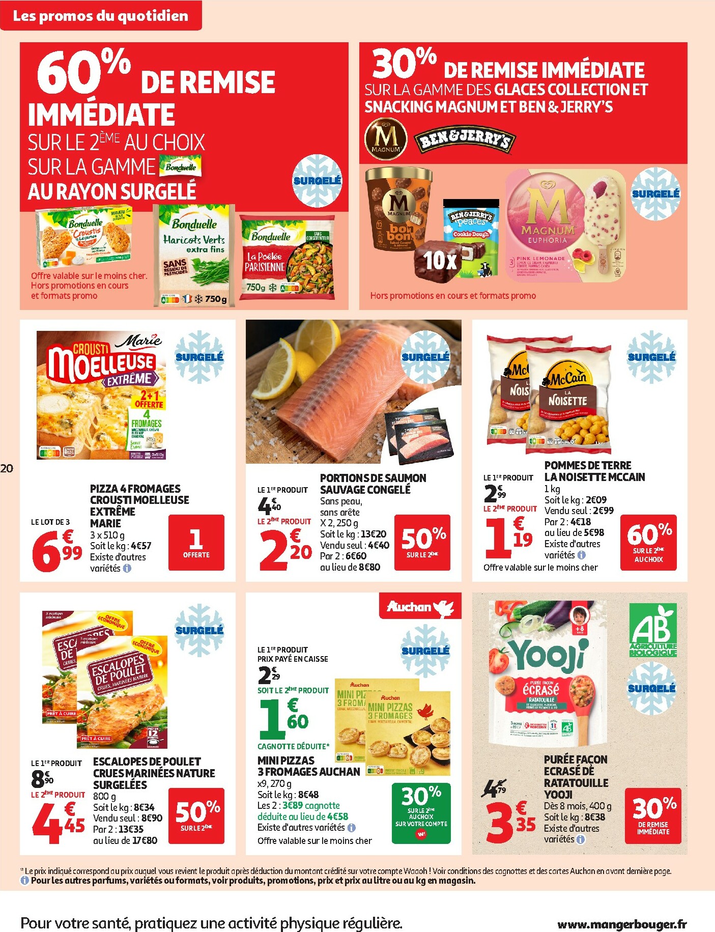 auchan - Catalogue Auchan Supermarché - Des petits prix, on en a plein dans nos filets dans votre super valable du 09/12 au 13/12 - page: 20