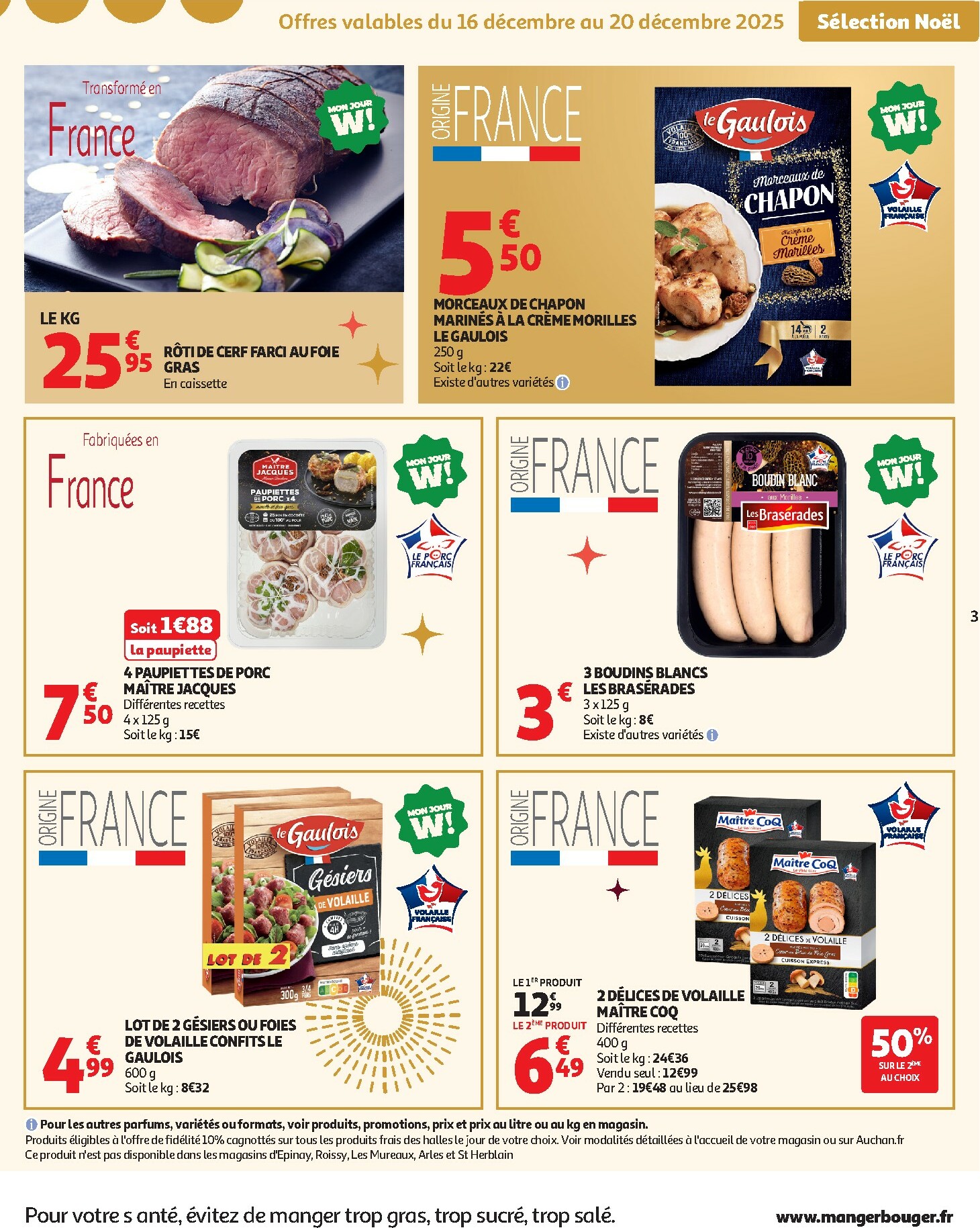 auchan - Catalogue Auchan - Croquez la magie des fêtes valable du 16/12 au 24/12 - page: 3