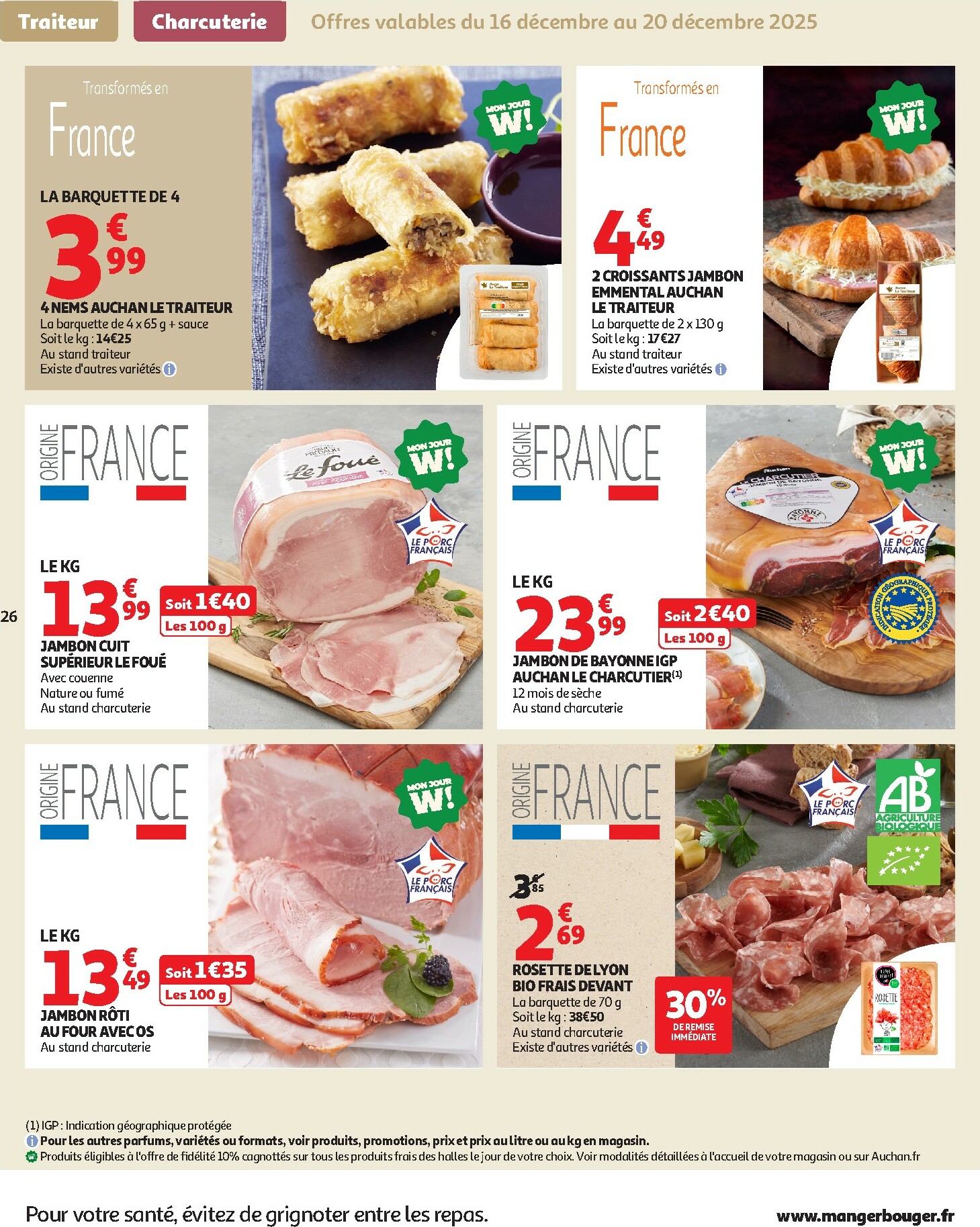 auchan - Catalogue Auchan - Croquez la magie des fêtes valable du 16/12 au 24/12 - page: 26