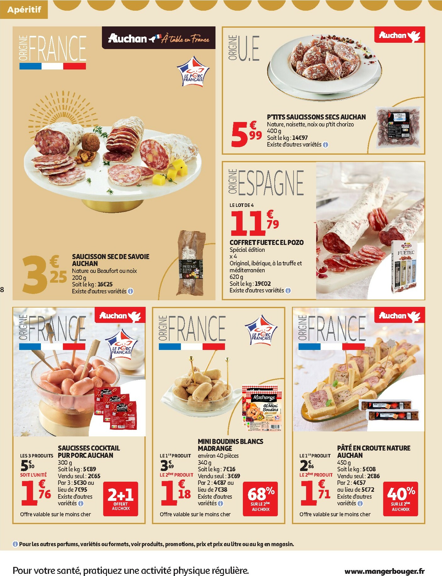 auchan - Catalogue Auchan - Sélection gourmet valable du 16/12 au 31/12 - page: 8