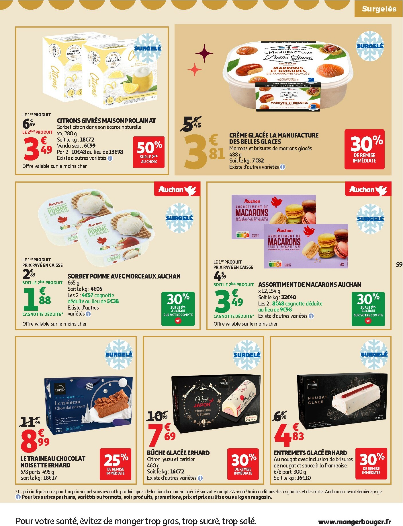 auchan - Catalogue Auchan - Sélection gourmet valable du 16/12 au 31/12 - page: 59
