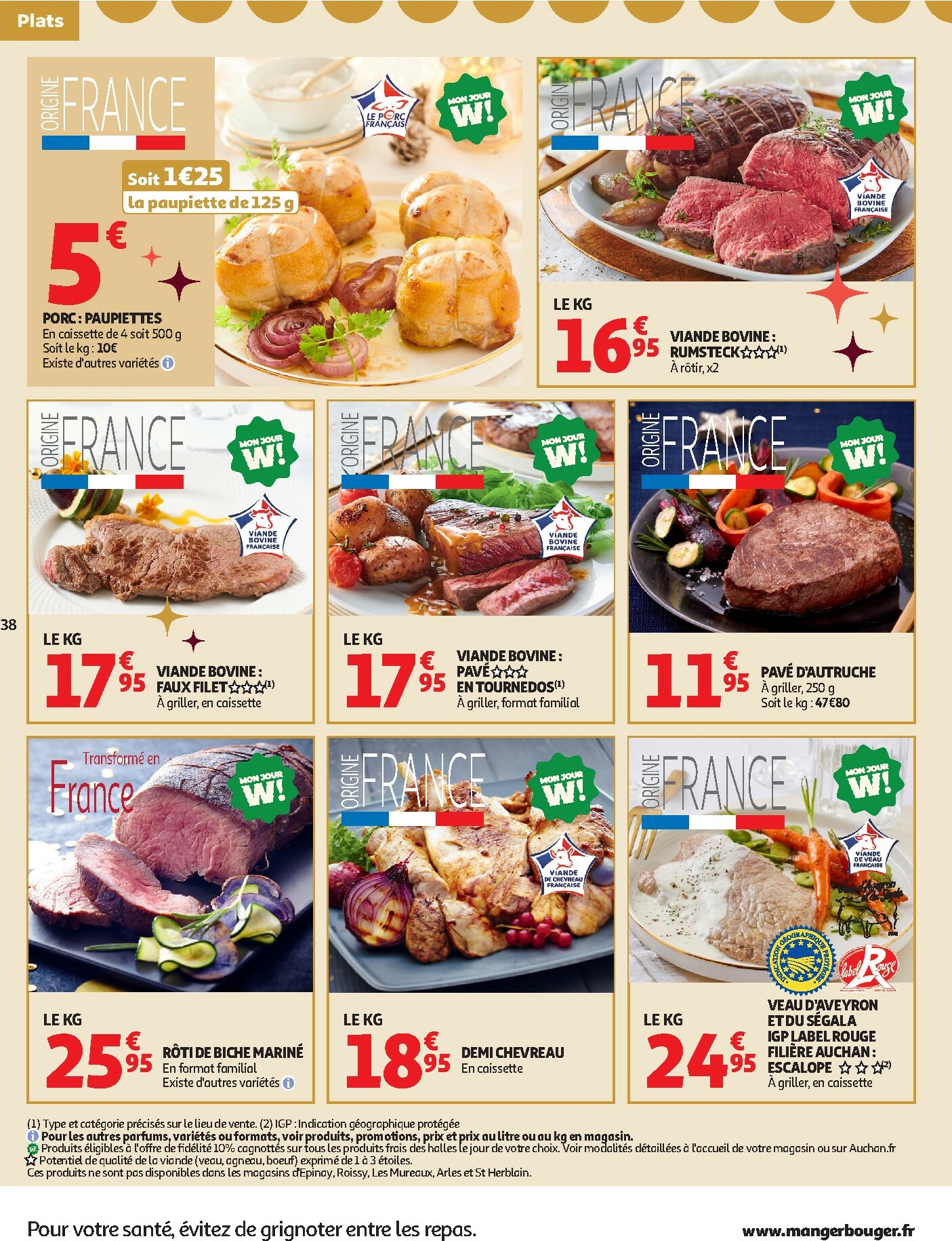 auchan - Catalogue Auchan - Sélection gourmet valable du 16/12 au 31/12 - page: 38