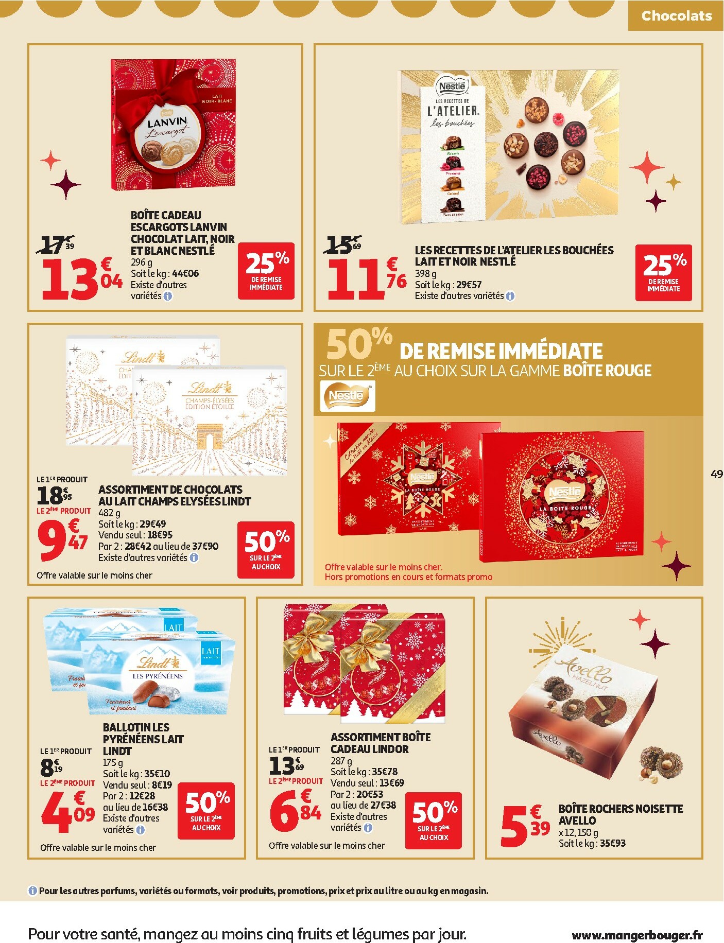 auchan - Catalogue Auchan - Sélection gourmet valable du 16/12 au 31/12 - page: 49