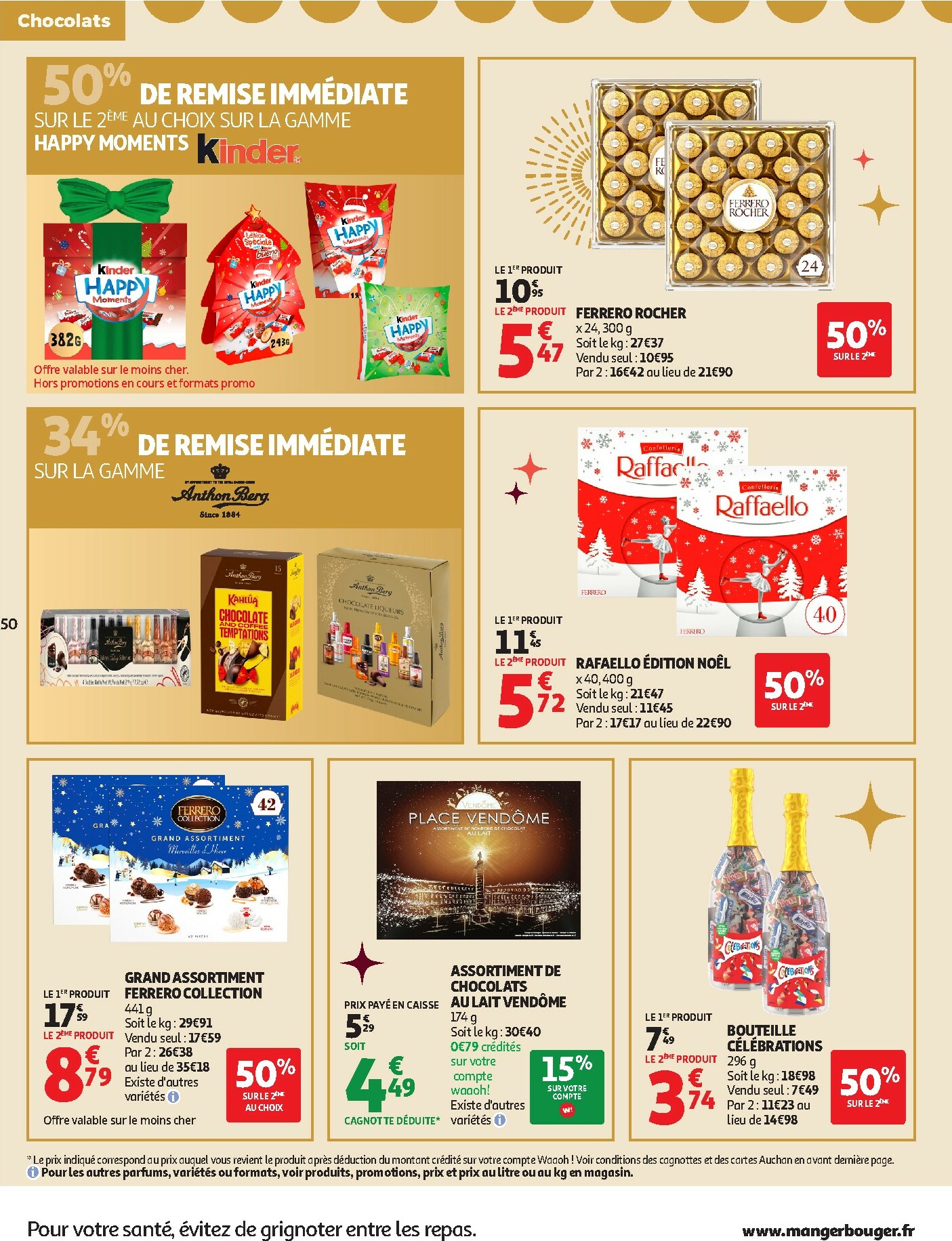 auchan - Catalogue Auchan - Sélection gourmet valable du 16/12 au 31/12 - page: 50