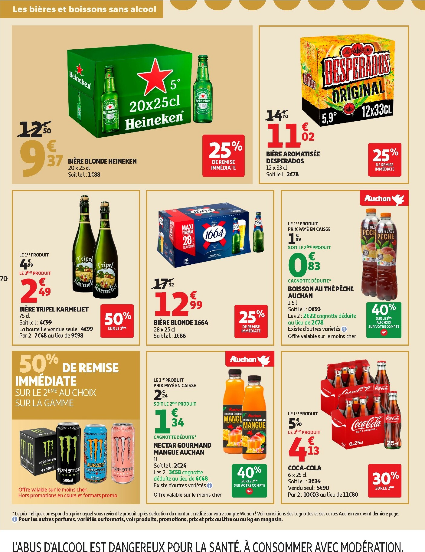 auchan - Catalogue Auchan - Sélection gourmet valable du 16/12 au 31/12 - page: 70