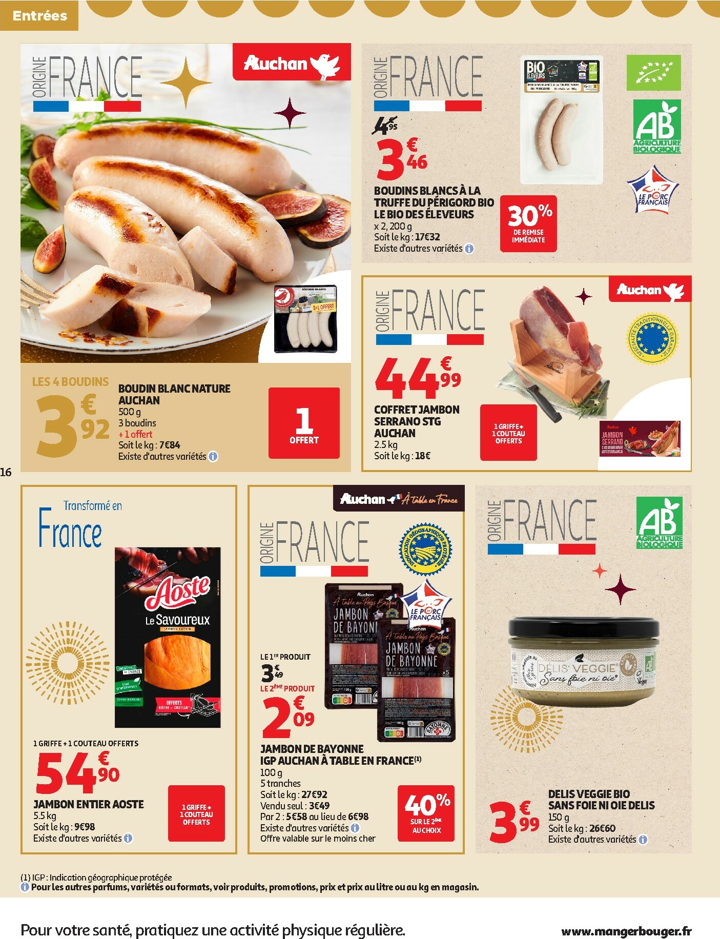 auchan - Catalogue Auchan - Sélection gourmet valable du 16/12 au 31/12 - page: 16