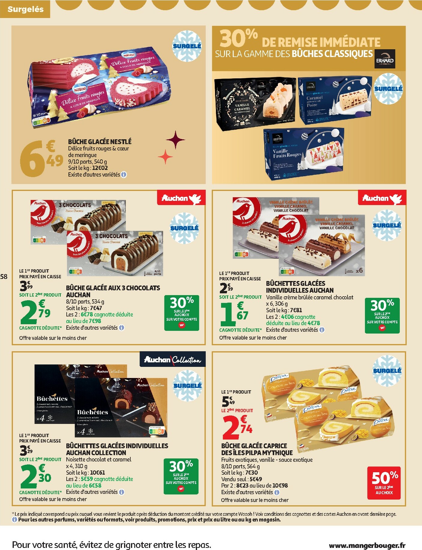 auchan - Catalogue Auchan - Sélection gourmet valable du 16/12 au 31/12 - page: 58