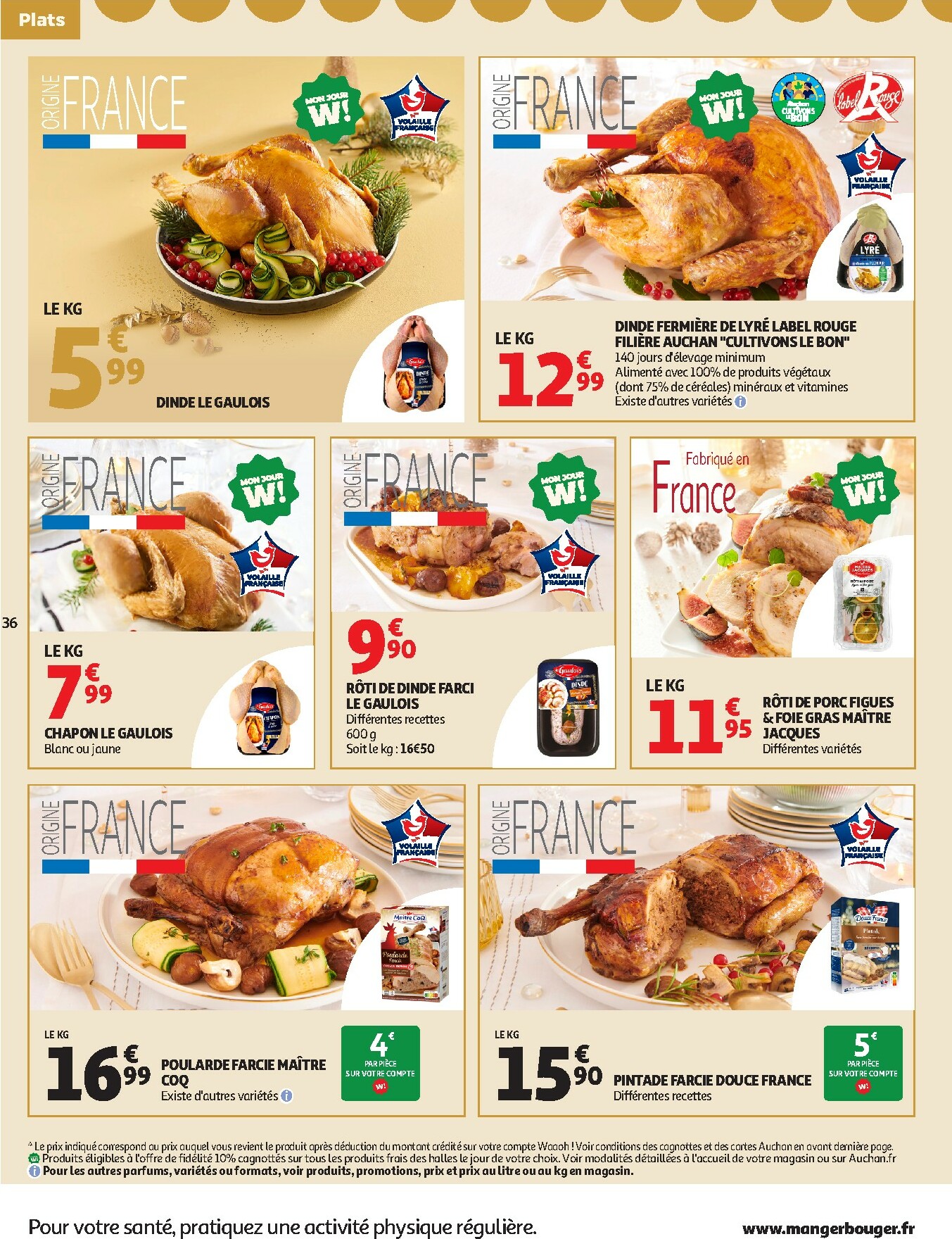 auchan - Catalogue Auchan - Sélection gourmet valable du 16/12 au 31/12 - page: 36