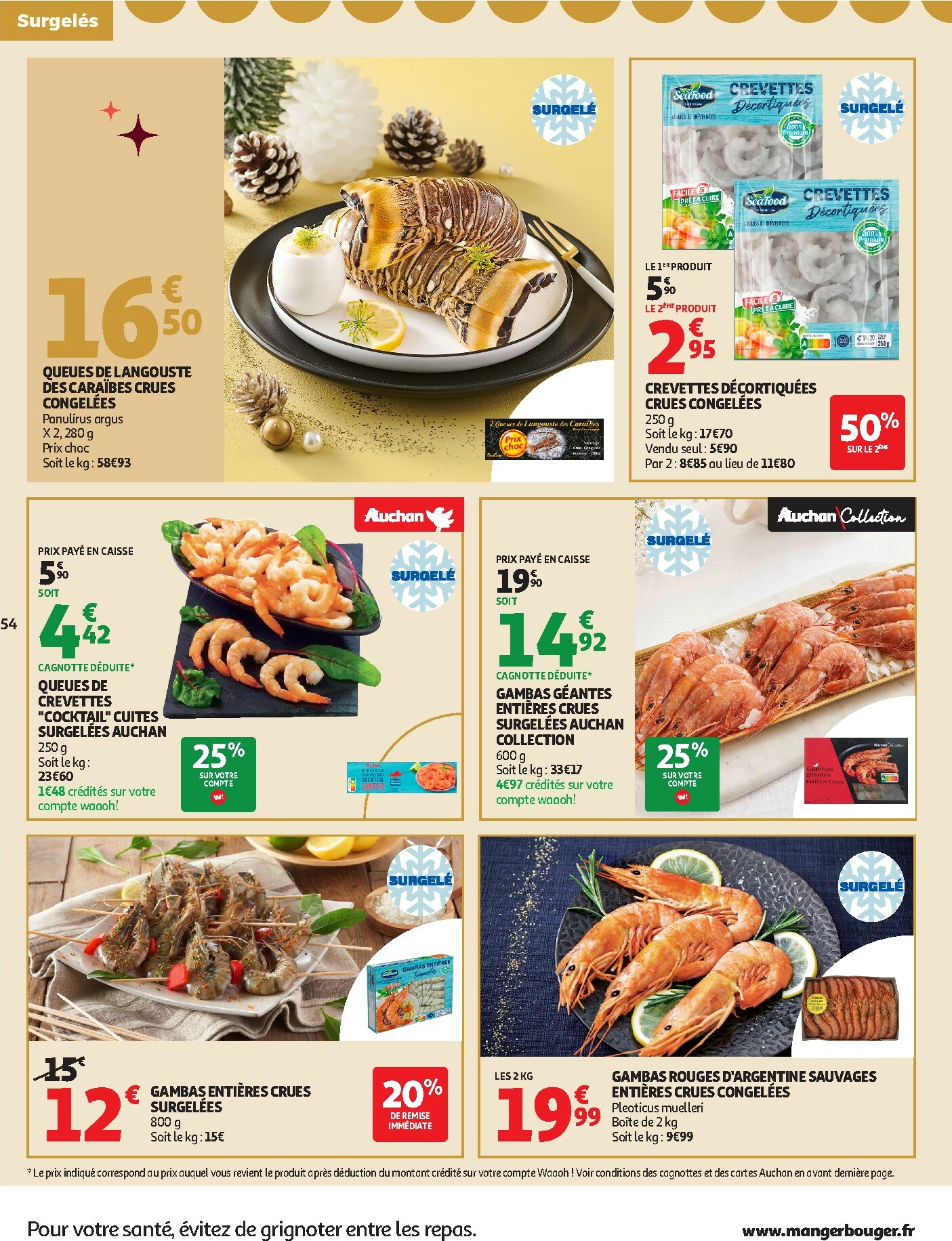 auchan - Catalogue Auchan - Sélection gourmet valable du 16/12 au 31/12 - page: 54