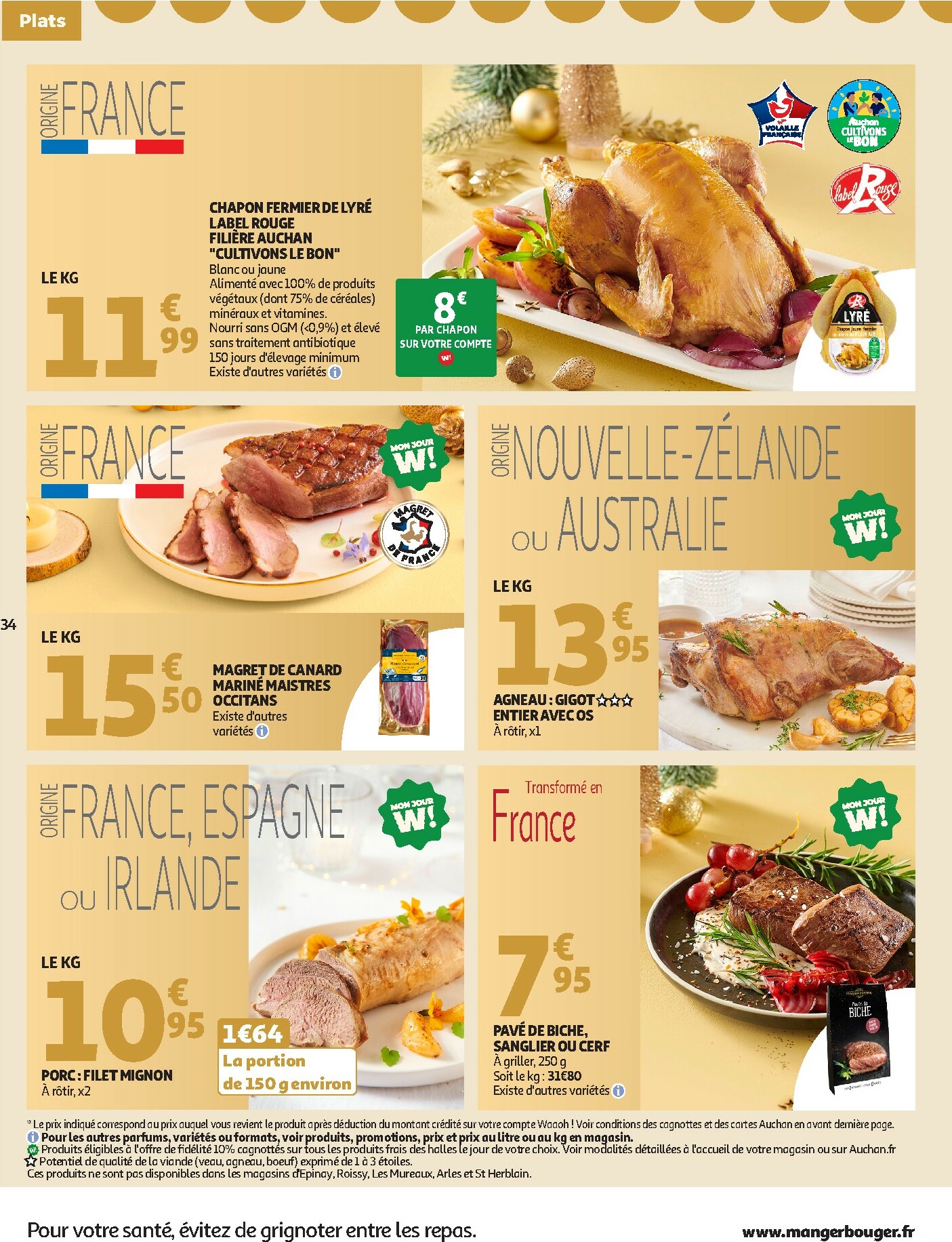 auchan - Catalogue Auchan - Sélection gourmet valable du 16/12 au 31/12 - page: 34