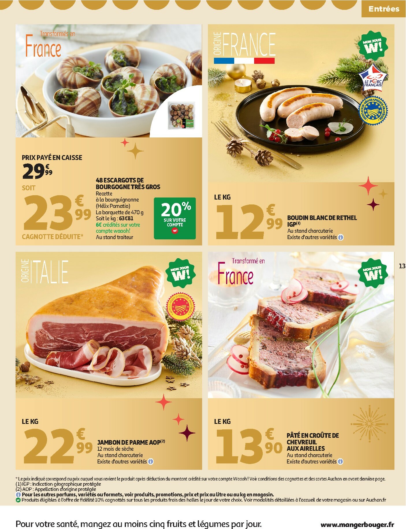 auchan - Catalogue Auchan - Sélection gourmet valable du 16/12 au 31/12 - page: 13