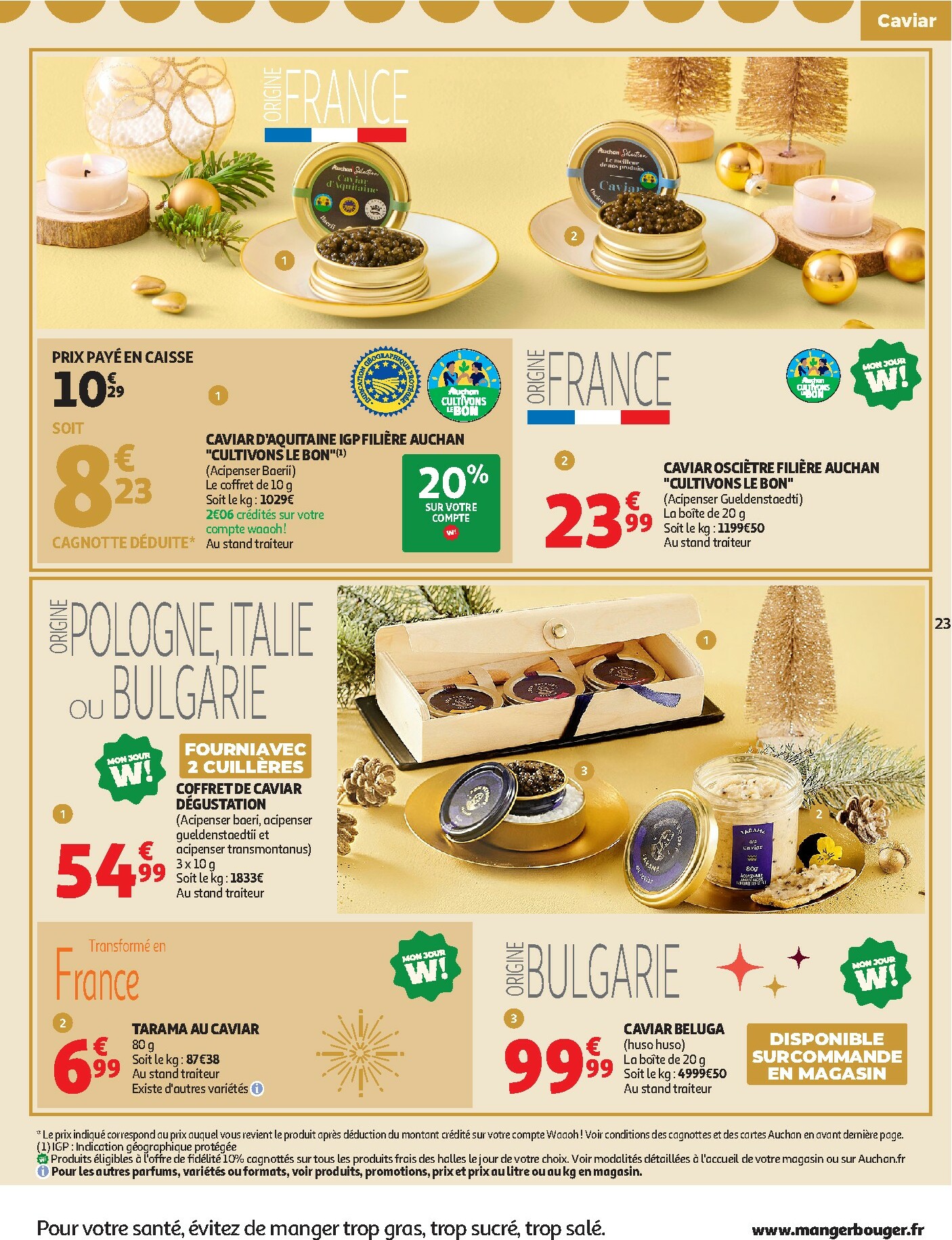 auchan - Catalogue Auchan - Sélection gourmet valable du 16/12 au 31/12 - page: 23