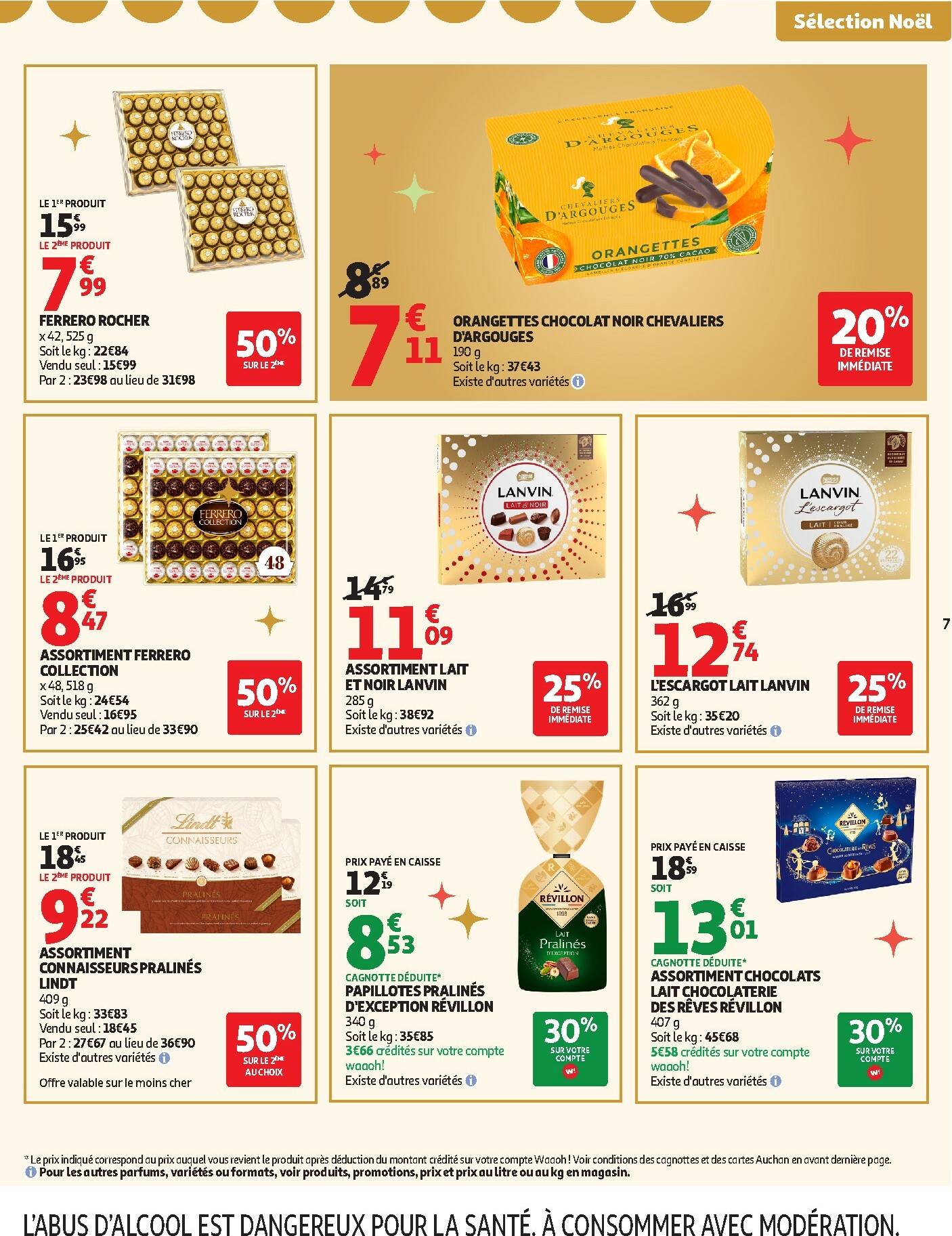 auchan - Catalogue Auchan Supermarché - Croquez la magie des fêtes valable du 16/12 au 24/12 - page: 7