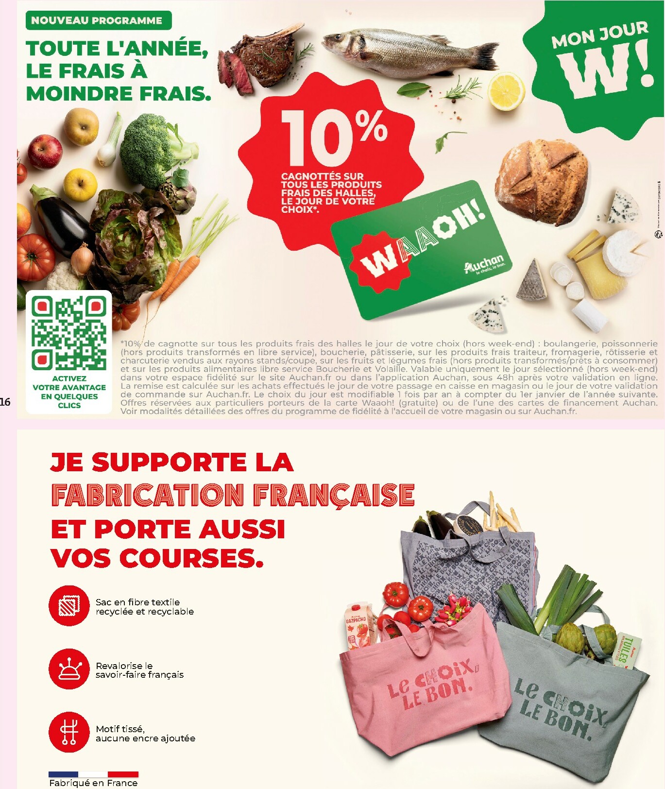 auchan - Catalogue Auchan Supermarché - Croquez la magie des fêtes valable du 16/12 au 24/12 - page: 16