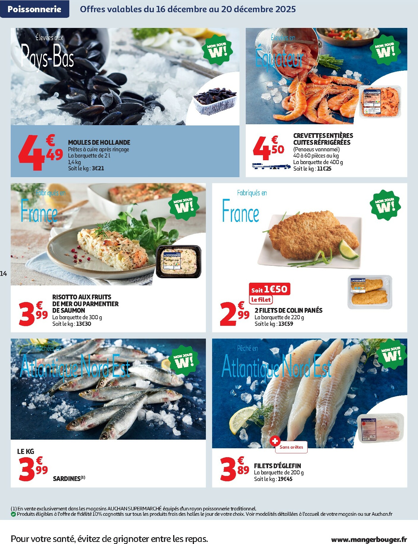 auchan - Catalogue Auchan Supermarché - Croquez la magie des fêtes valable du 16/12 au 24/12 - page: 14