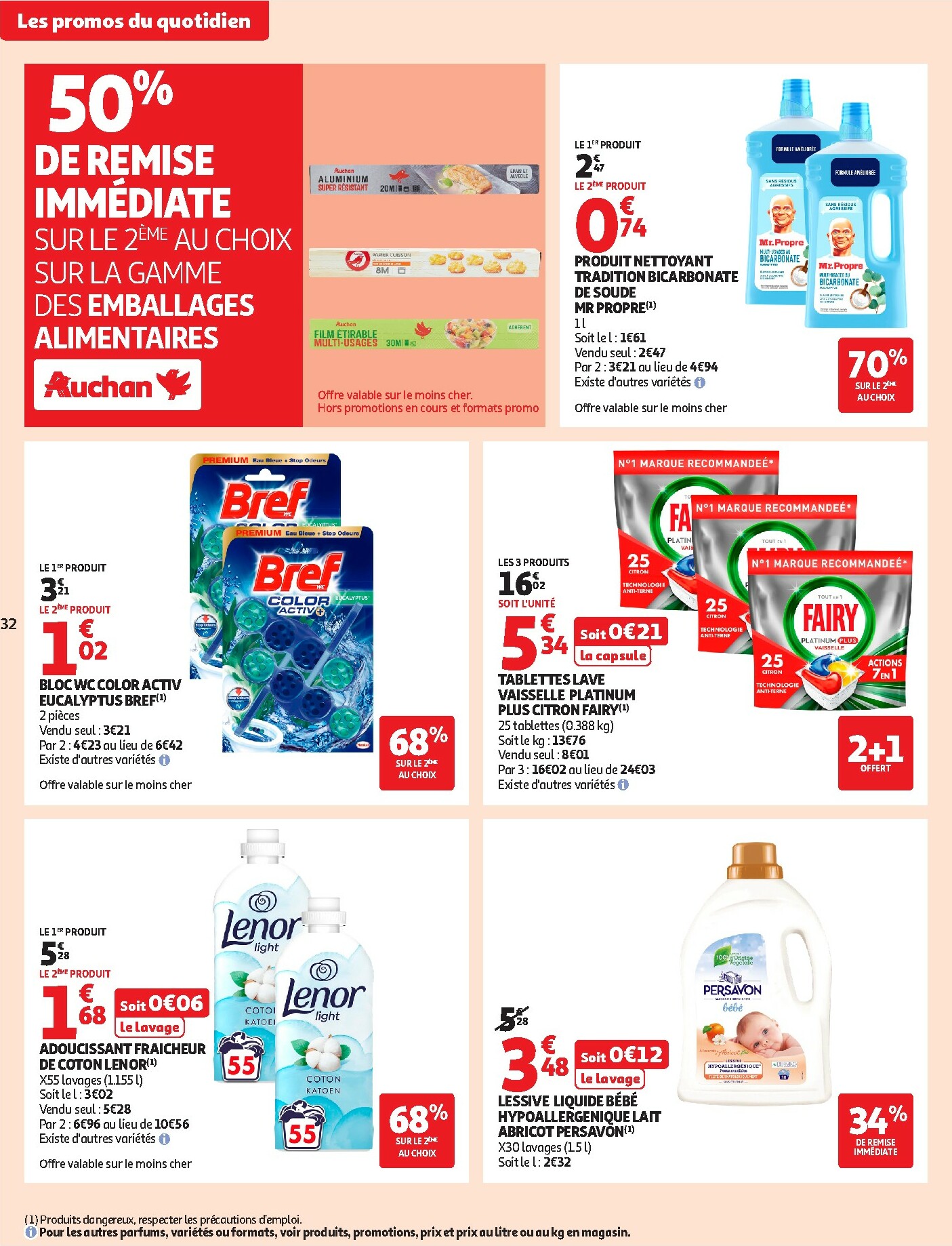 auchan - Catalogue Auchan Supermarché - Croquez la magie des fêtes valable du 16/12 au 24/12 - page: 32