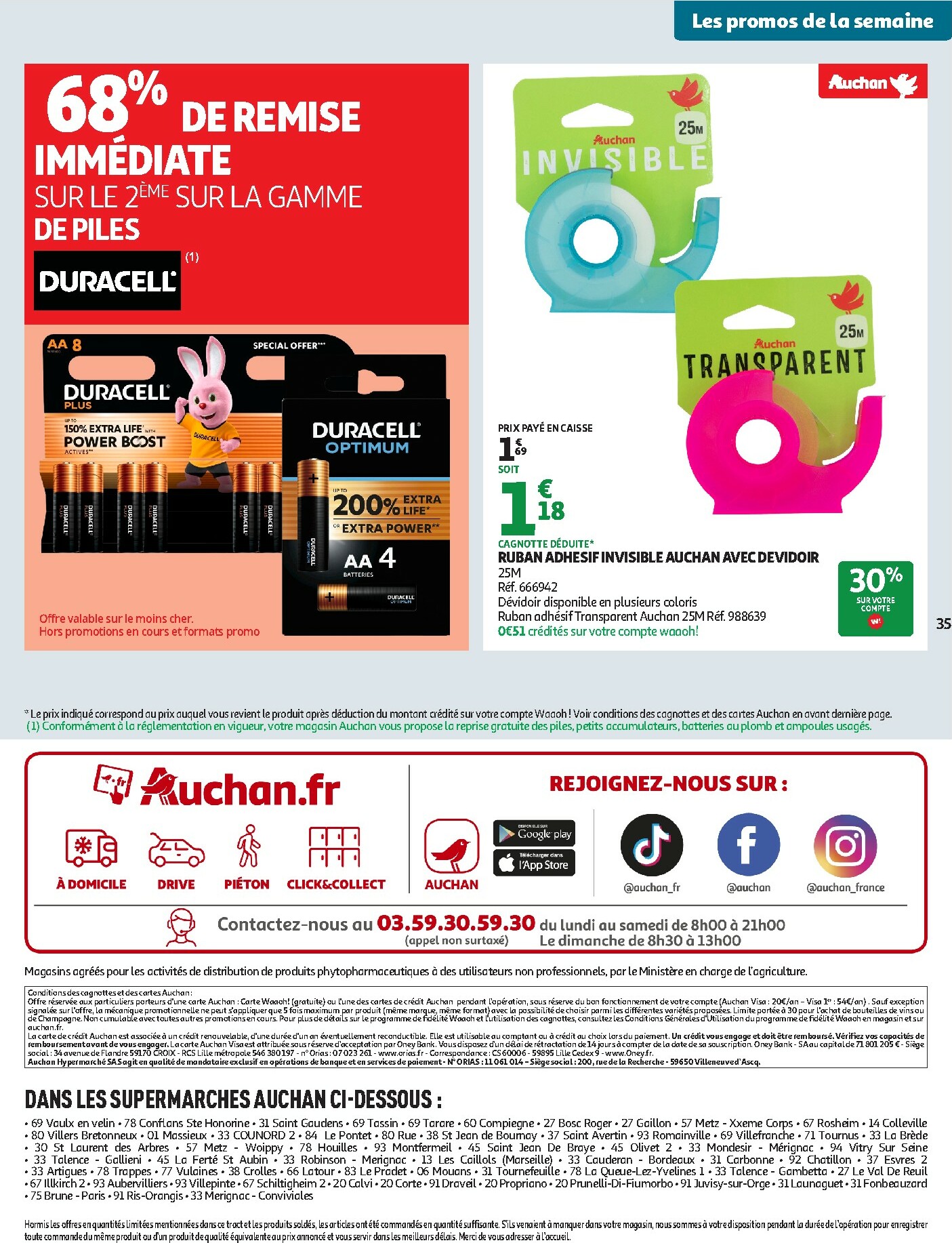 auchan - Catalogue Auchan Supermarché - Croquez la magie des fêtes valable du 16/12 au 24/12 - page: 35