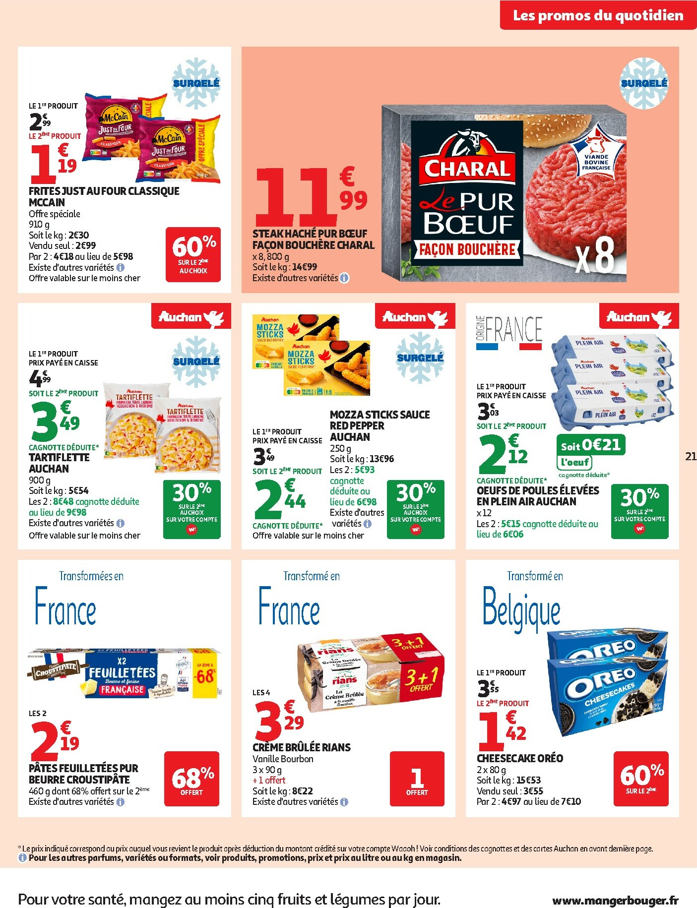 auchan - Catalogue Auchan Supermarché - Croquez la magie des fêtes valable du 16/12 au 24/12 - page: 21