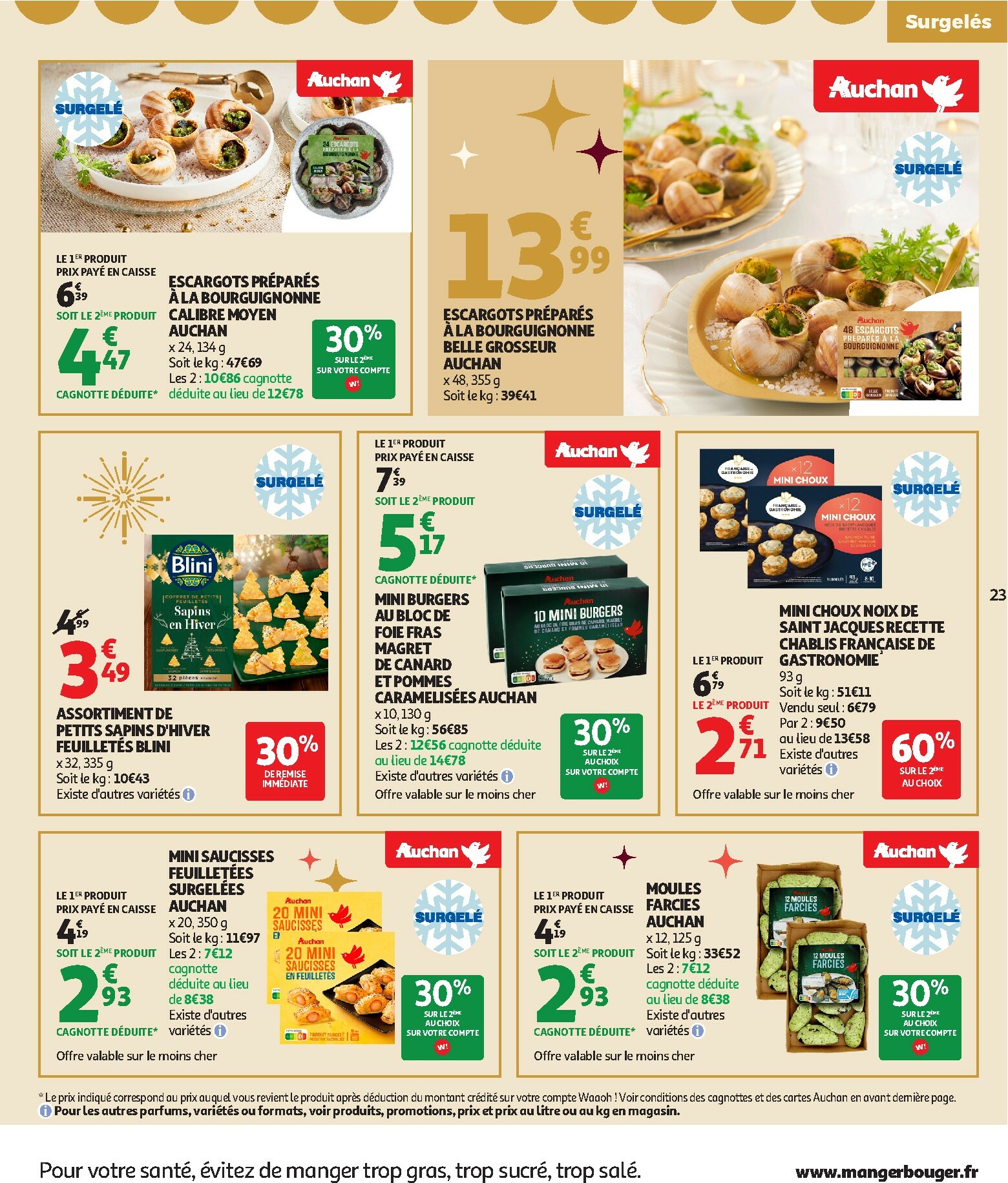auchan - Catalogue Auchan Supermarché - Sélection gourmet valable du 16/12 au 31/12 - page: 23