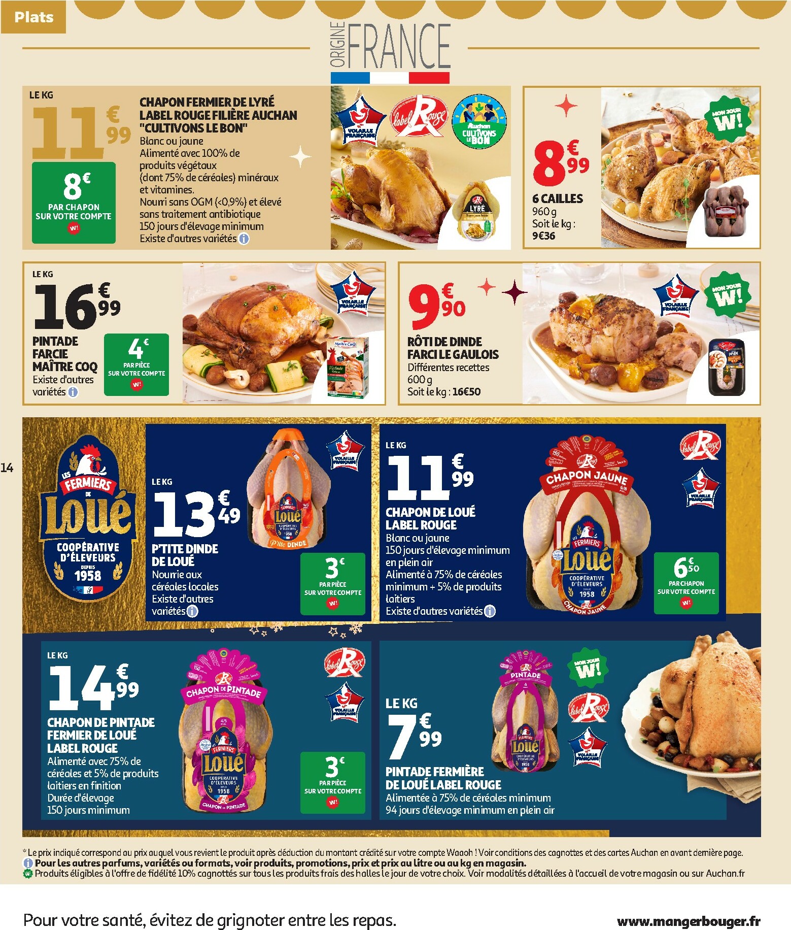 auchan - Catalogue Auchan Supermarché - Sélection gourmet valable du 16/12 au 31/12 - page: 14
