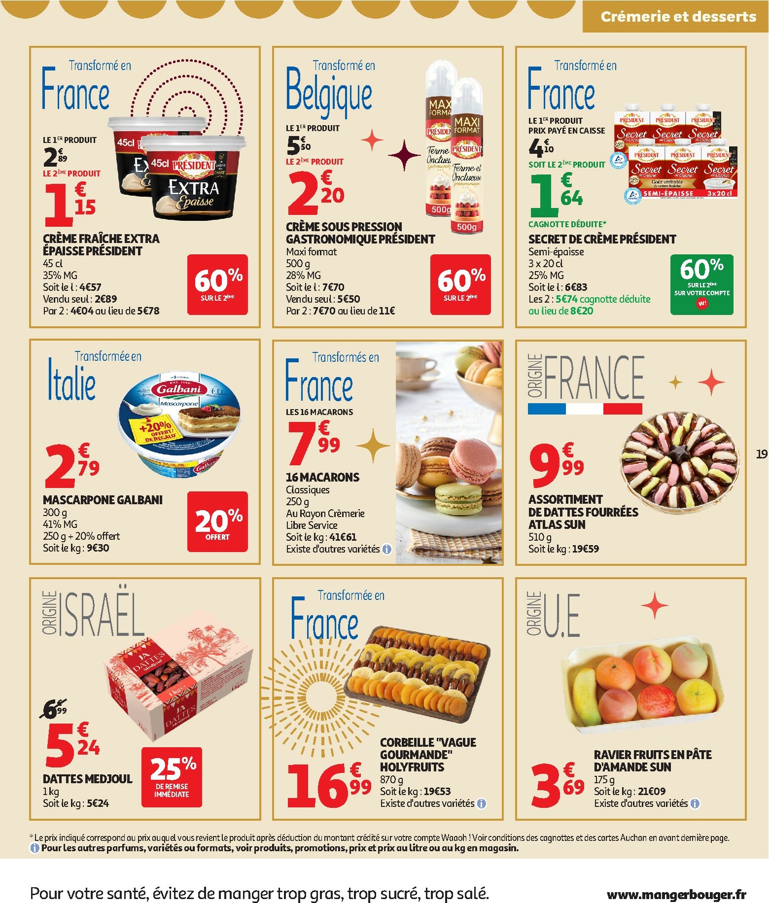 auchan - Catalogue Auchan Supermarché - Sélection gourmet valable du 16/12 au 31/12 - page: 19