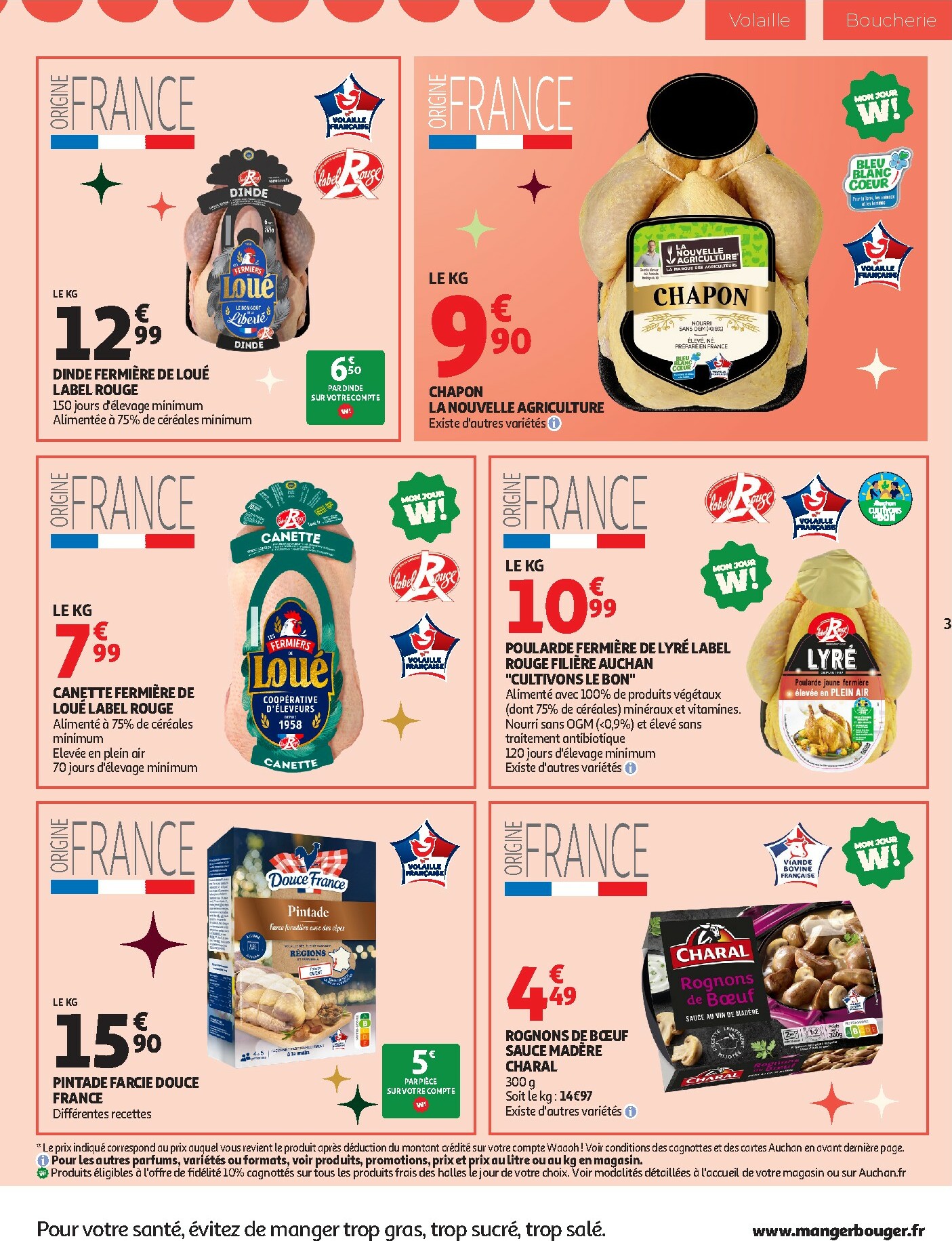 auchan - Catalogue Auchan Supermarché - Vite fait bien frais valable du 20/12 au 24/12 - page: 3