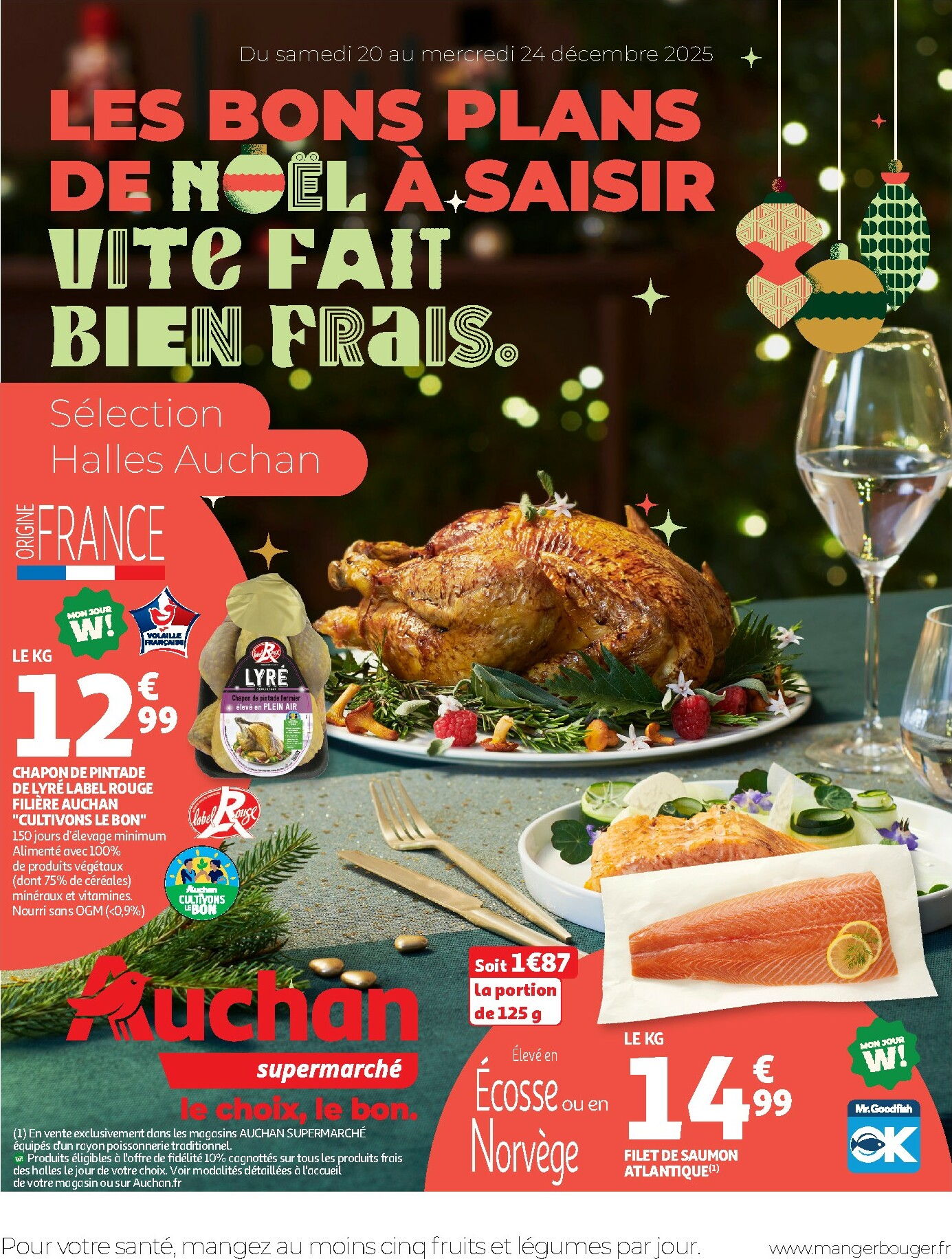 auchan - Catalogue Auchan Supermarché - Vite fait bien frais valable du 20/12 au 24/12