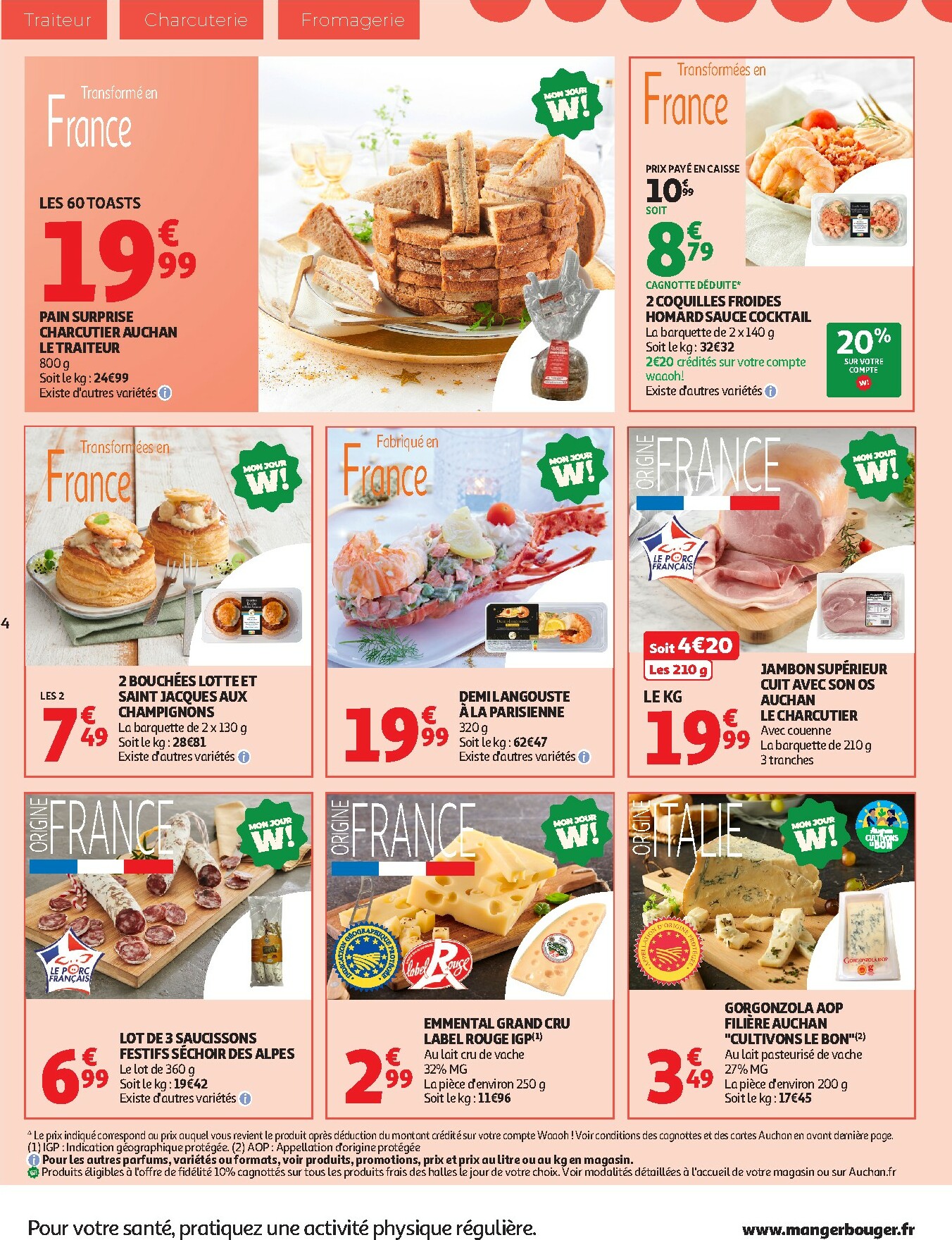 auchan - Catalogue Auchan Supermarché - Vite fait bien frais valable du 20/12 au 24/12 - page: 4