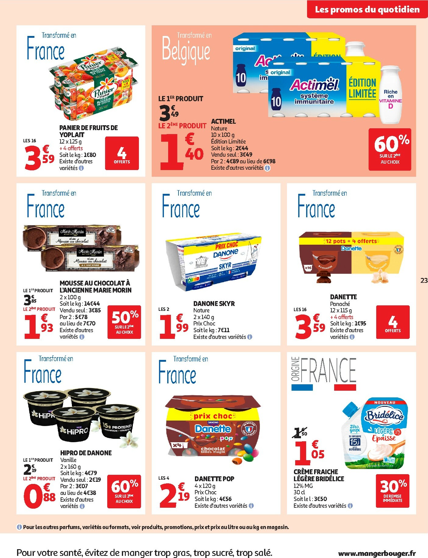 auchan - Catalogue Auchan Supermarché - Du fromage au bon prix valable du 26/12 au 31/12 - page: 23