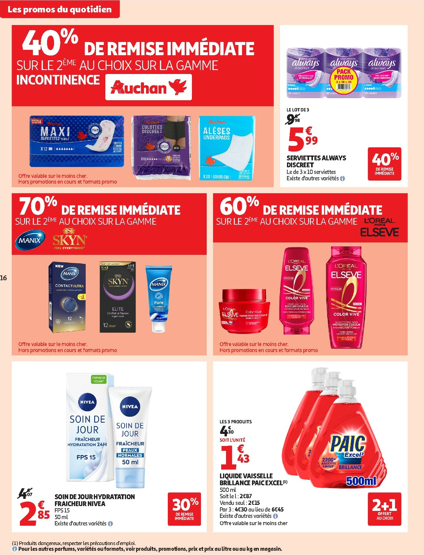 auchan - Catalogue Auchan Supermarché - Du fromage au bon prix valable du 26/12 au 31/12 - page: 16