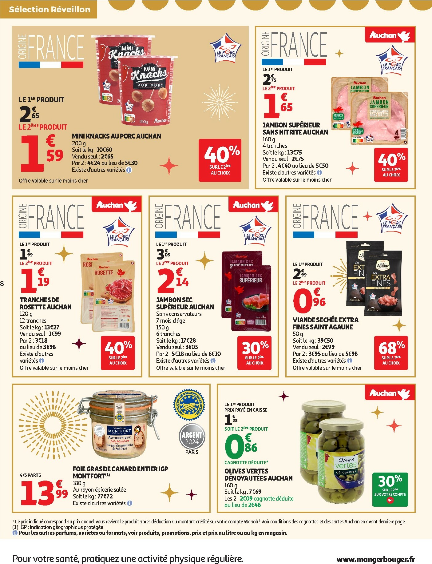 auchan - Catalogue Auchan Supermarché - Du fromage au bon prix valable du 26/12 au 31/12 - page: 8