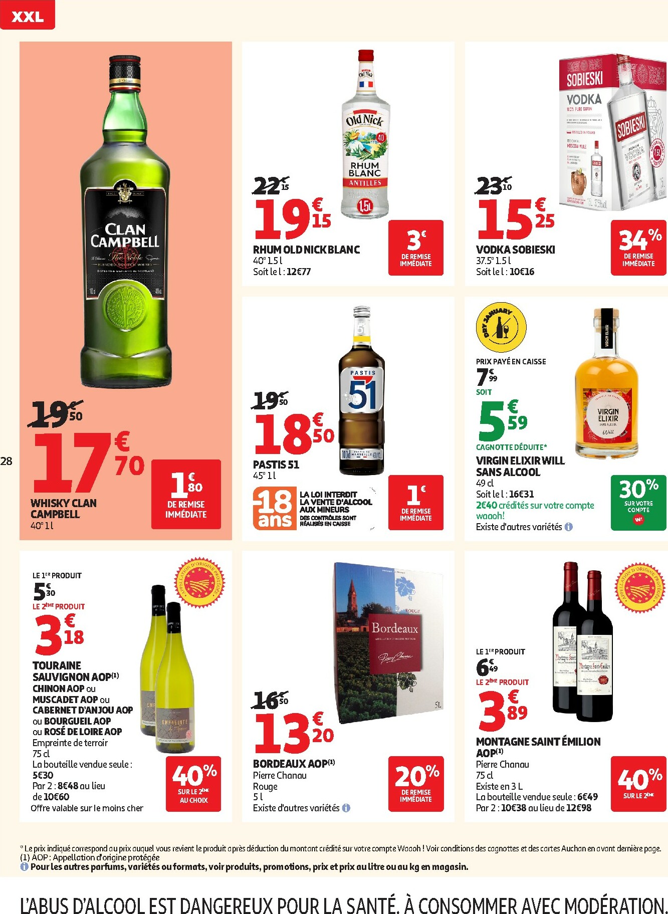 auchan - Catalogue Auchan - Bonnes résolutions en XXL valable du 02/01 au 11/01 - page: 28