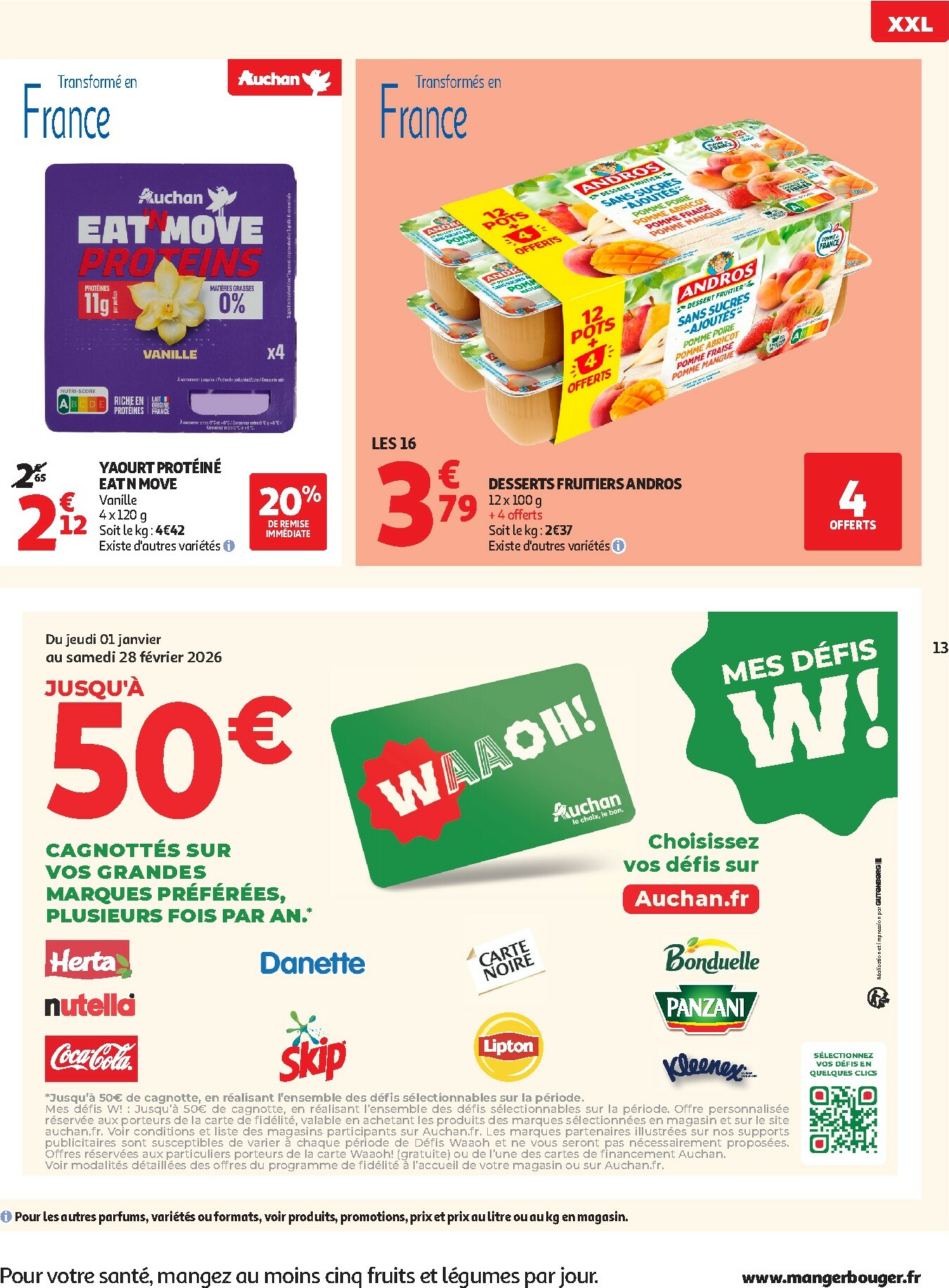 auchan - Catalogue Auchan - Bonnes résolutions en XXL valable du 02/01 au 11/01 - page: 13