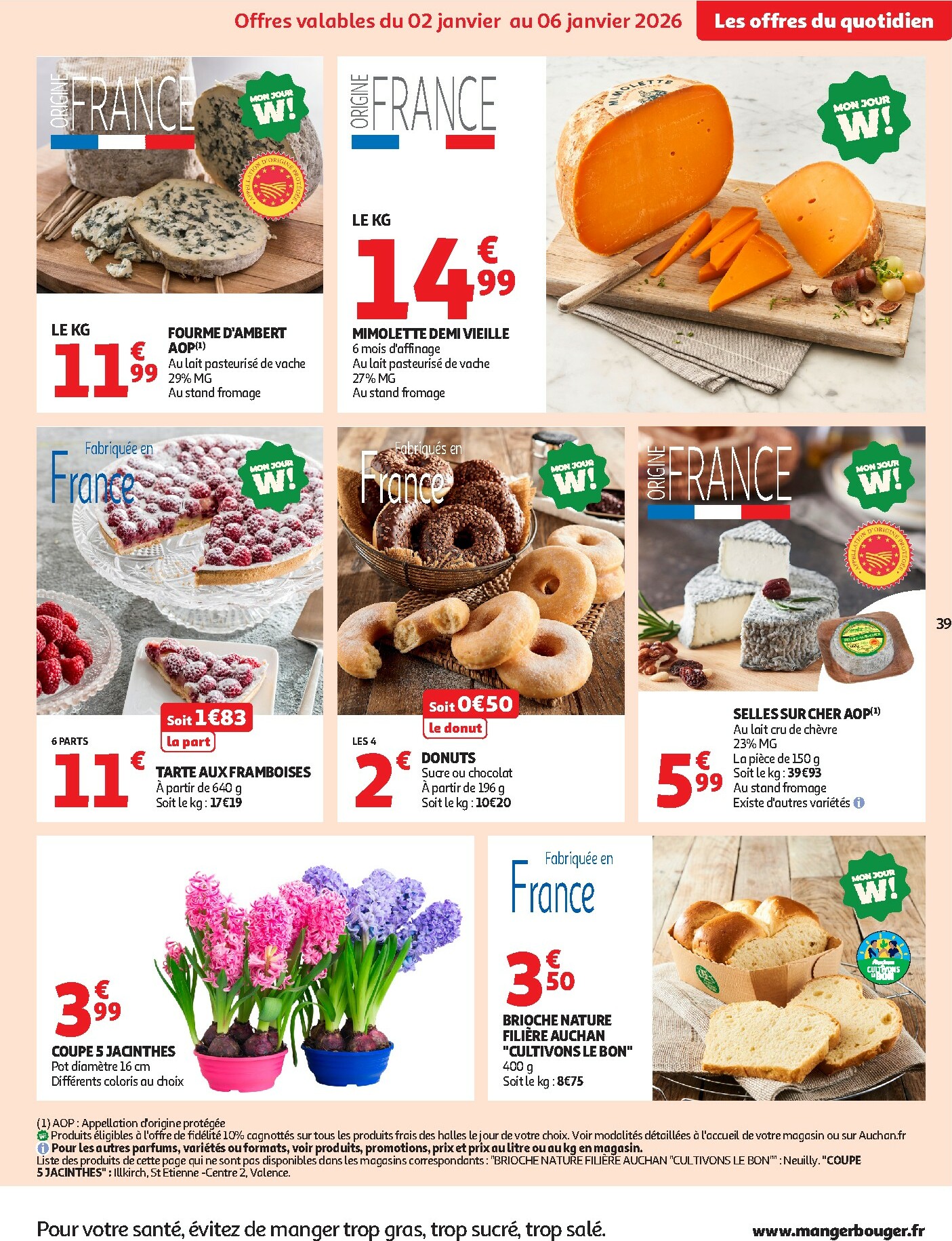 auchan - Catalogue Auchan - Bonnes résolutions en XXL valable du 02/01 au 11/01 - page: 39