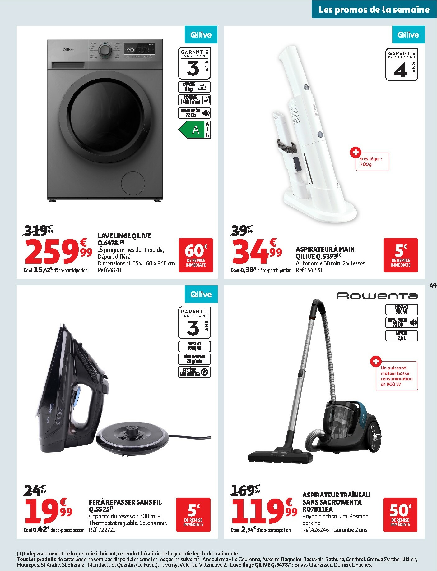 auchan - Catalogue Auchan - Bonnes résolutions en XXL valable du 02/01 au 11/01 - page: 49