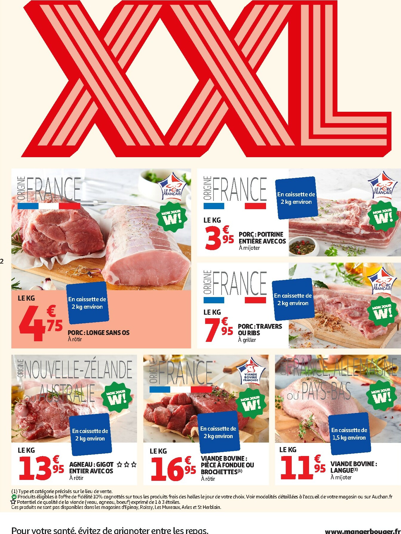 auchan - Catalogue Auchan - Bonnes résolutions en XXL valable du 02/01 au 11/01 - page: 2
