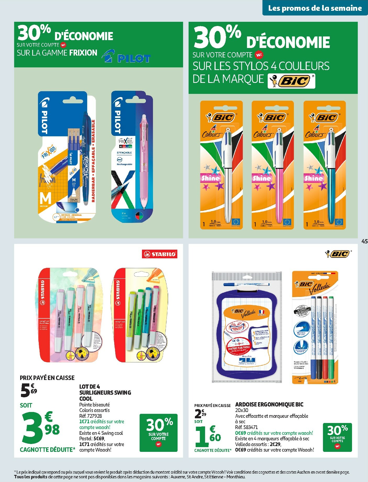 auchan - Catalogue Auchan - Bonnes résolutions en XXL valable du 02/01 au 11/01 - page: 45