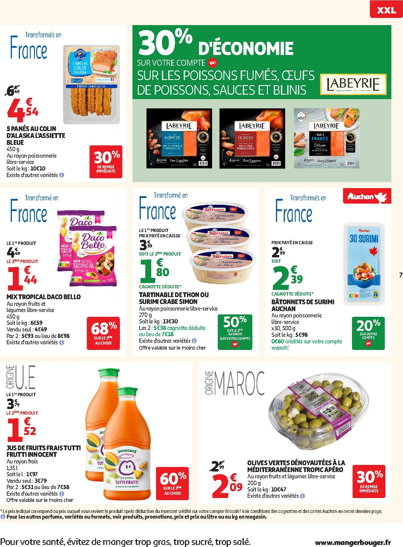 auchan - Catalogue Auchan Supermarché - Offres XXL valable du 02/01 au 10/01 - page: 7