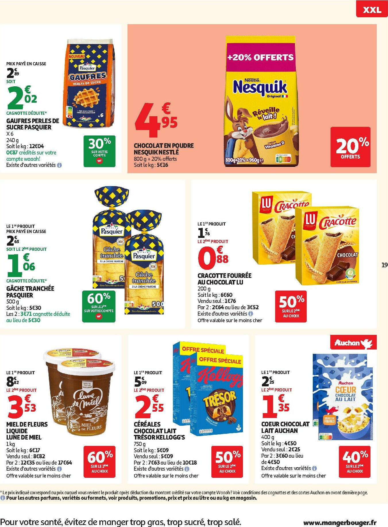 auchan - Catalogue Auchan Supermarché - Offres XXL valable du 02/01 au 10/01 - page: 19