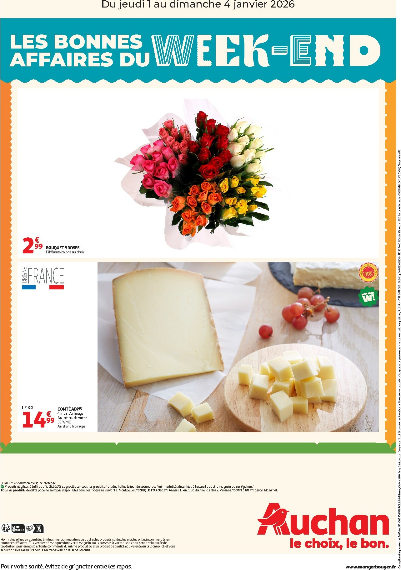 auchan - Catalogue Auchan - Les bons plans du week-end dans votre hyper ! valable du 01/01 au 04/01 - page: 2